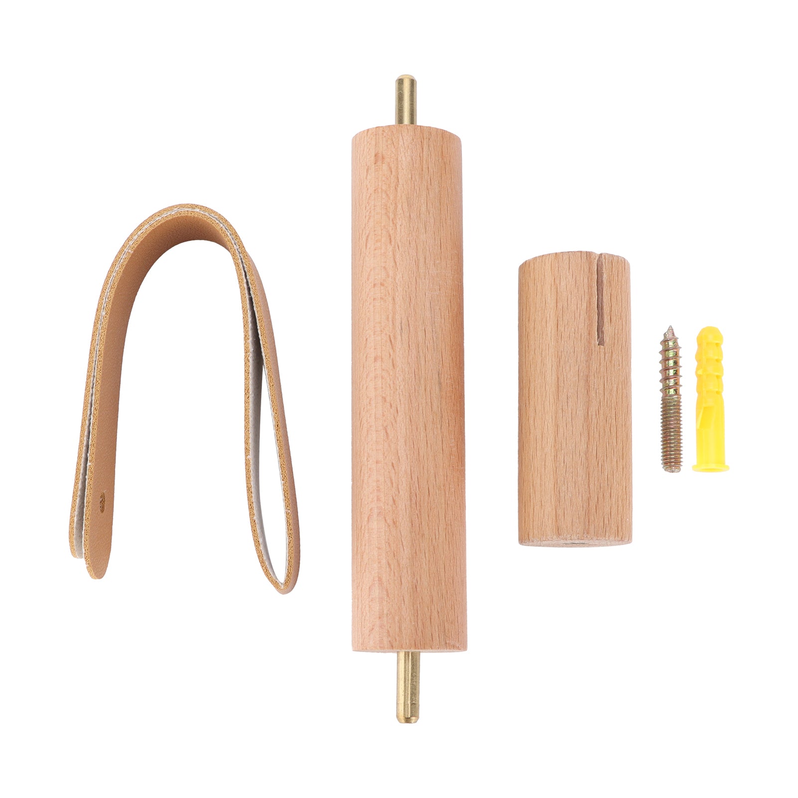 Wooden Toilet Paper Holder Paper Towel Storage Wall Holder Toilet Wall Hanging DecorationBrown