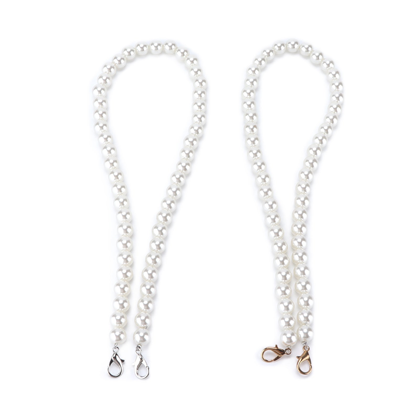 2Pcs Imitate Pearl Chain Strong Fashionable Simple Handbag Chains Accessories for Bag Mobile Phone Decoration60cm