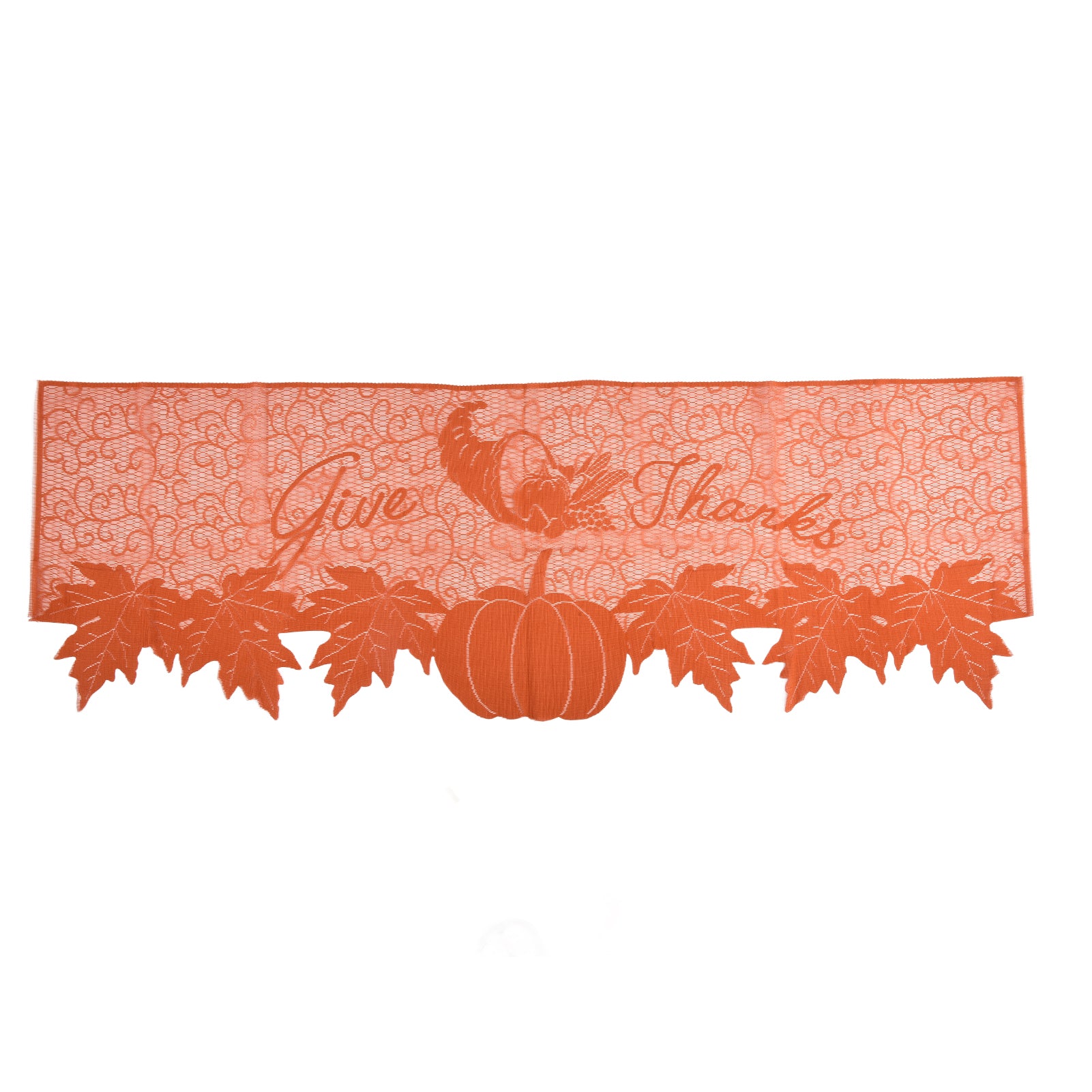Thanksgiving Table Runner Premium Polyester Smooth Surface Soft Texture High Durability Thanksgiving Fireplace Scarf