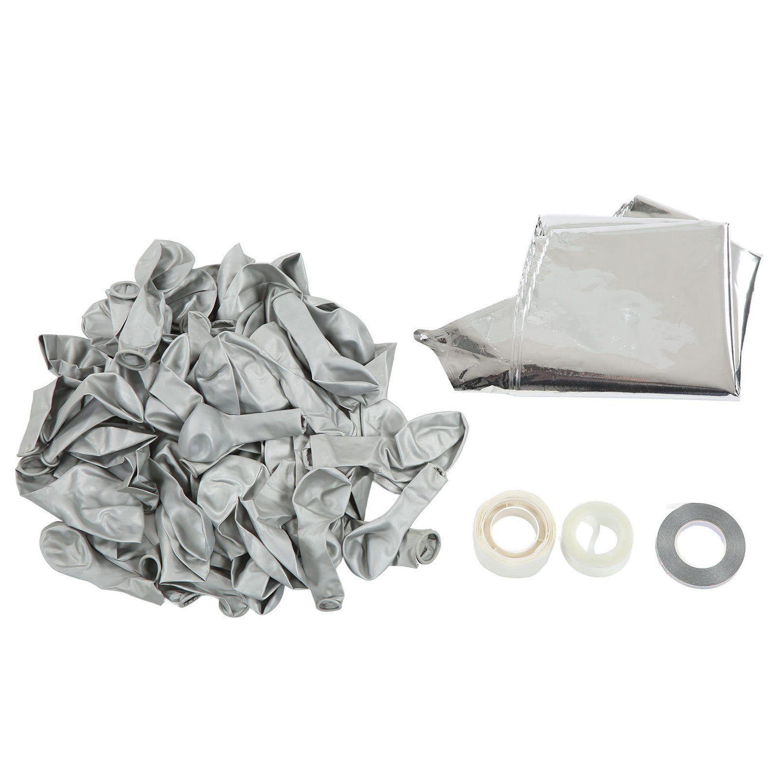 Balloon Garland Kit Gorgeous Natural Latex Material Durable Wide Application Party Balloons for Party Wedding HolidaySilver