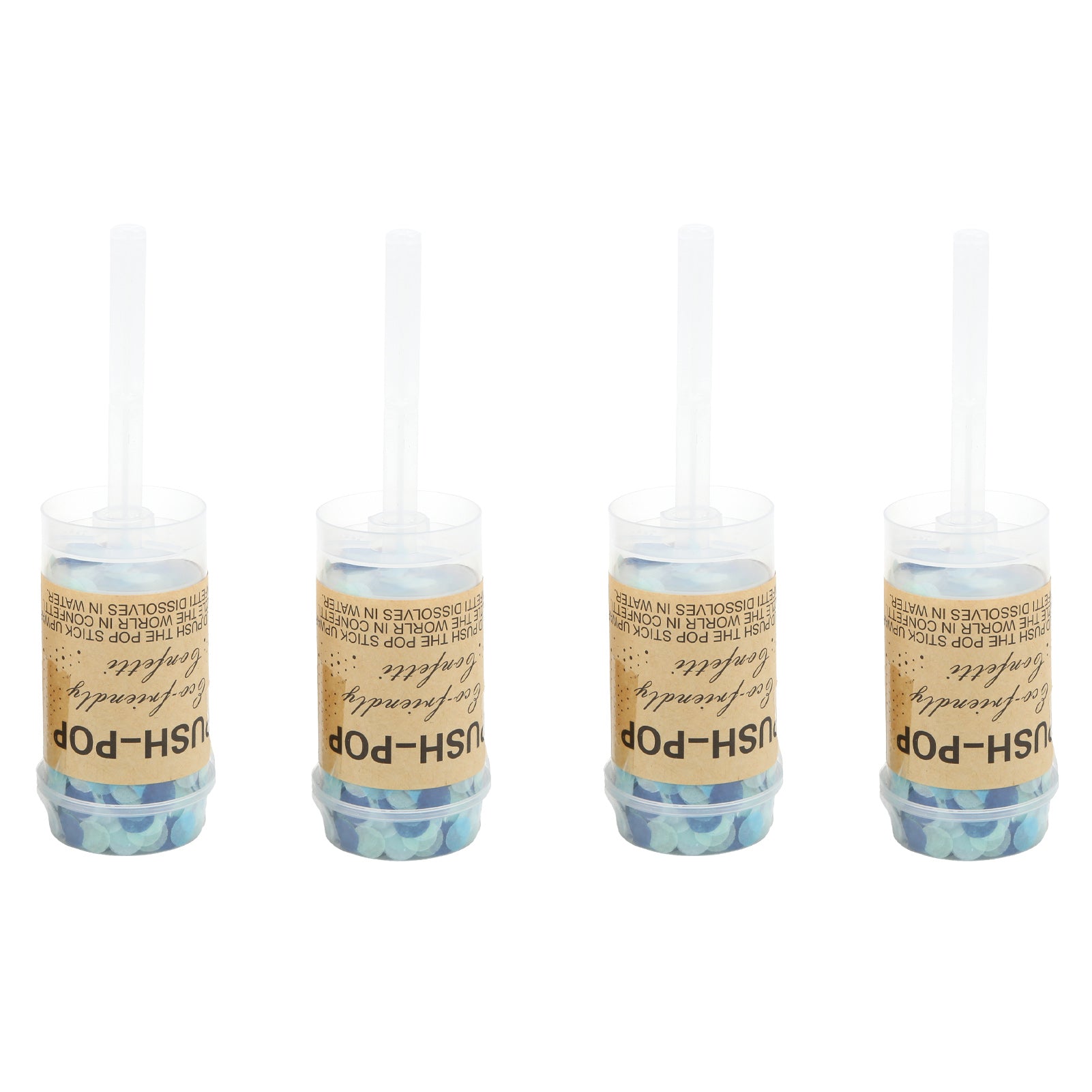 4Pcs Confetti Cannon Blue Style Add Joyful Ambience Confetti Poppers for Parties Weddings Anniversaries