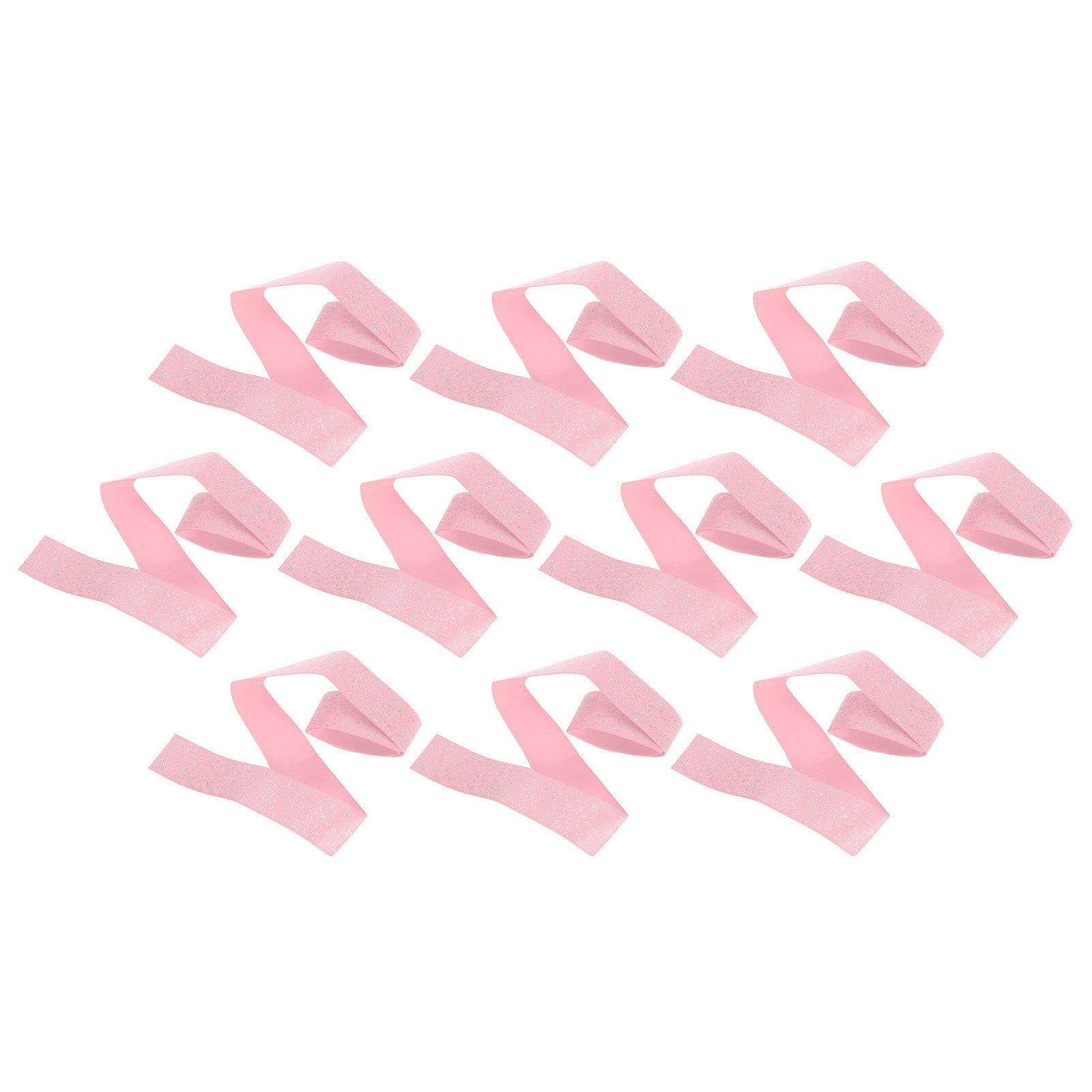 1 Roll/10 Yards Metallic Glitter Ribbon 38mm Silver Thread Trim Realm DIY Clothing Accessories(PinkS4 )