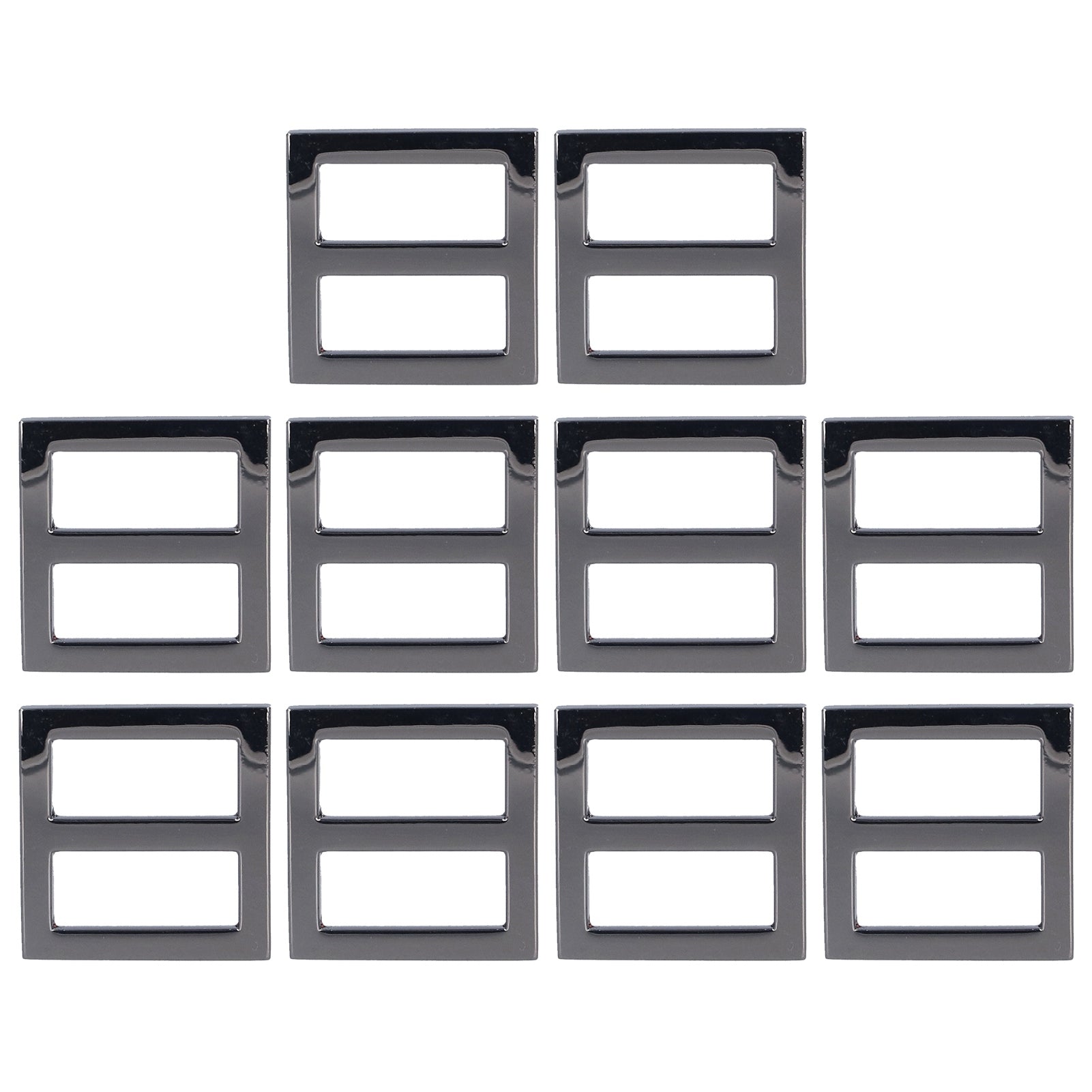 10 Pcs Tri Glide Buckles 1 Inch Stainless Steel Adjustable Tri Glide Buttons Fasteners for Bag Belt DIY Accessories