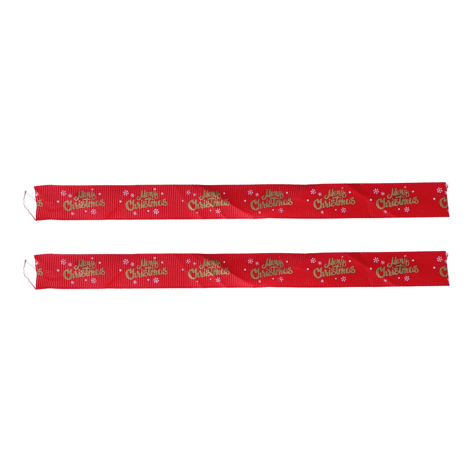 2Pcs Christmas Ribbons Colorful Unique Patterns 10 Yards Decorative Accessories for DIY Crafts