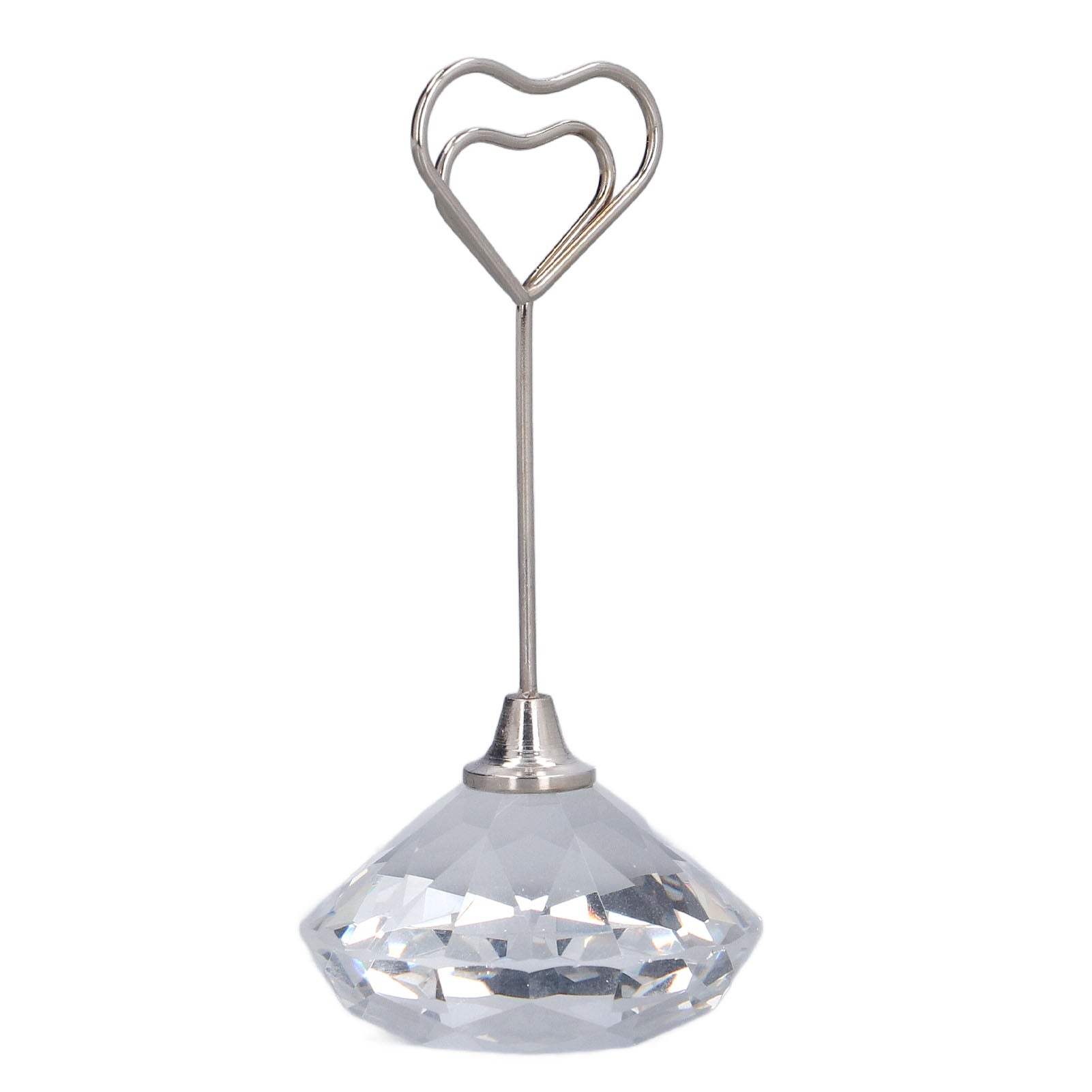 Table Number Holder Heart Shaped Stable Premium Metal Sturdy Durable Widely Used Place Card Holder9cm Heart Shaped
