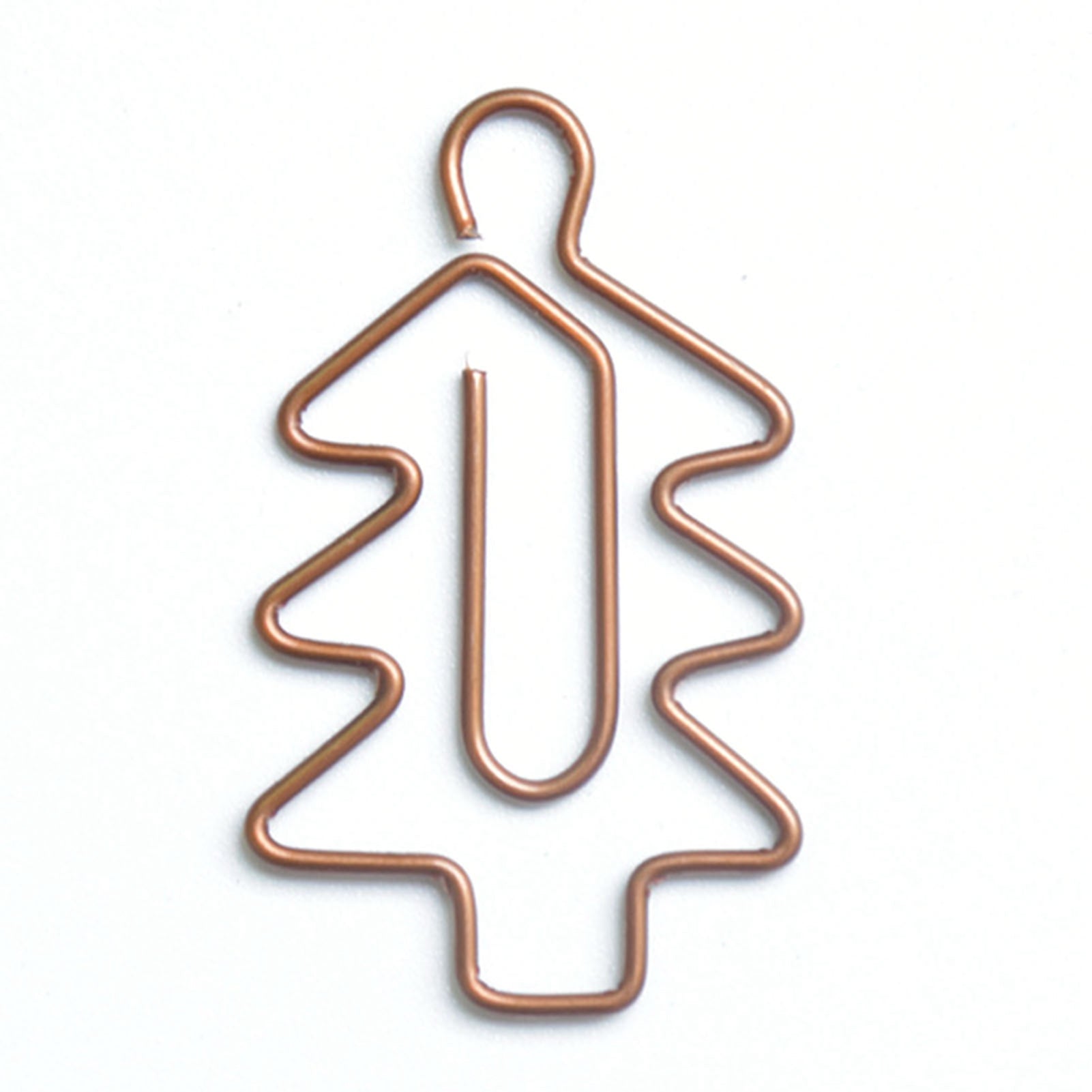 100Pcs Cute Paper Clips Retro Christmas Style Exquisite Color Wide Application Kids Paper Clips for Office School Home Christmas Trees