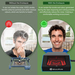 SCULPFUN B1 Laser Engraver Enclosure Smokeproof Fireproof Protective Cover with Powerful Suction Fan Large Size 680x765x380mm  Suitable for Sculpfun S6, S6 pro, S9, S10, S30 Laser Engraving Machine Compatible with ATOMSTACK /XTOOL/ Ortur Most of The Engra