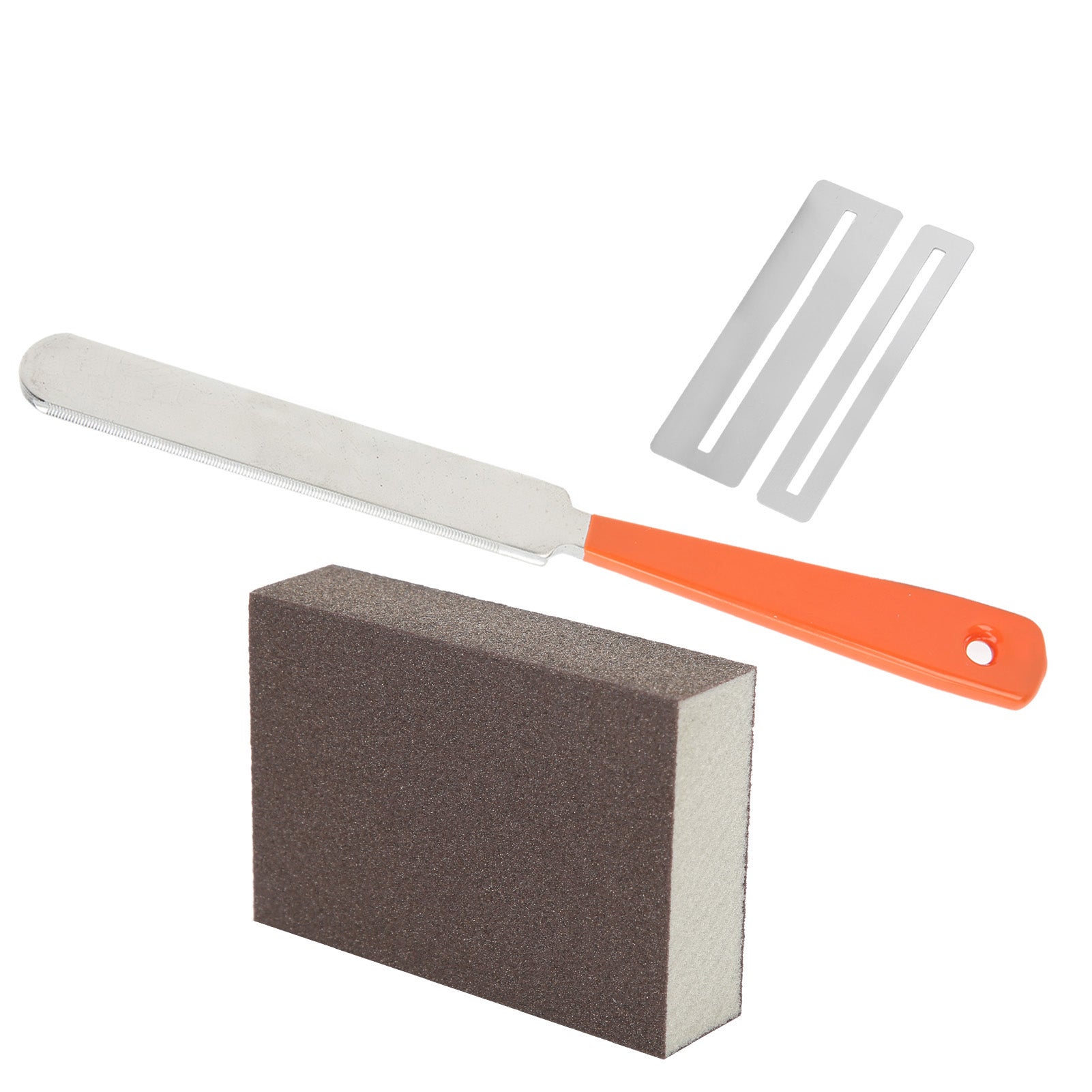 Guitar Repair Tools Stainless Steel File Grinding and Polishing Gasket Guitar Fret Maintain(File Gasket Polishing Sponge Block M02082 )