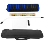 Melodica 32 Key Wind Musical Instrument Suitable for Beginner Practice Bag F32s(Blue )