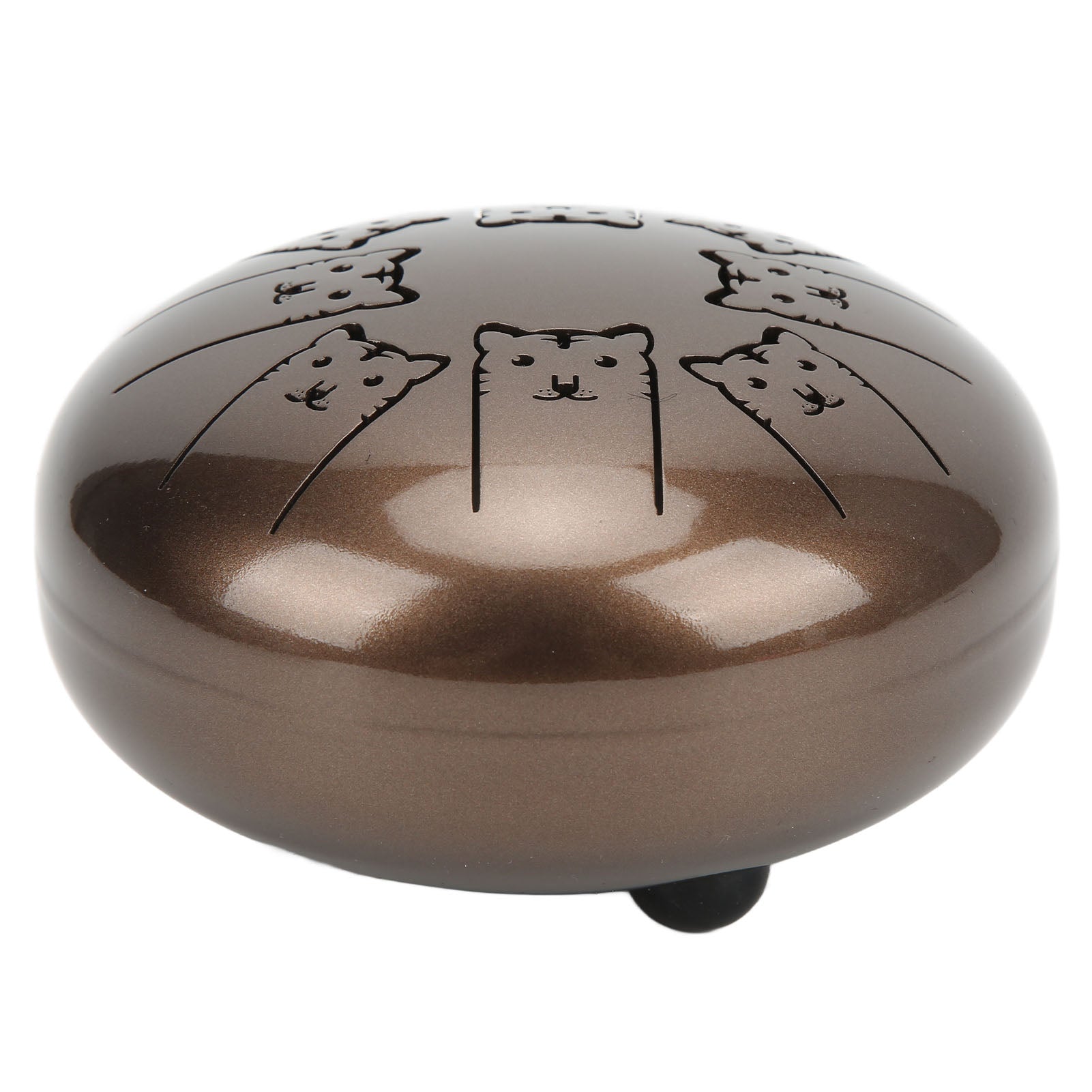 5.5in Tongue Drum 8 Tone Steel Ti Alloy Hand Drum Set Percussion Instrument Tiger Pattern