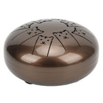 5.5in Tongue Drum 8 Tone Steel Ti Alloy Hand Drum Set Percussion Instrument Tiger Pattern