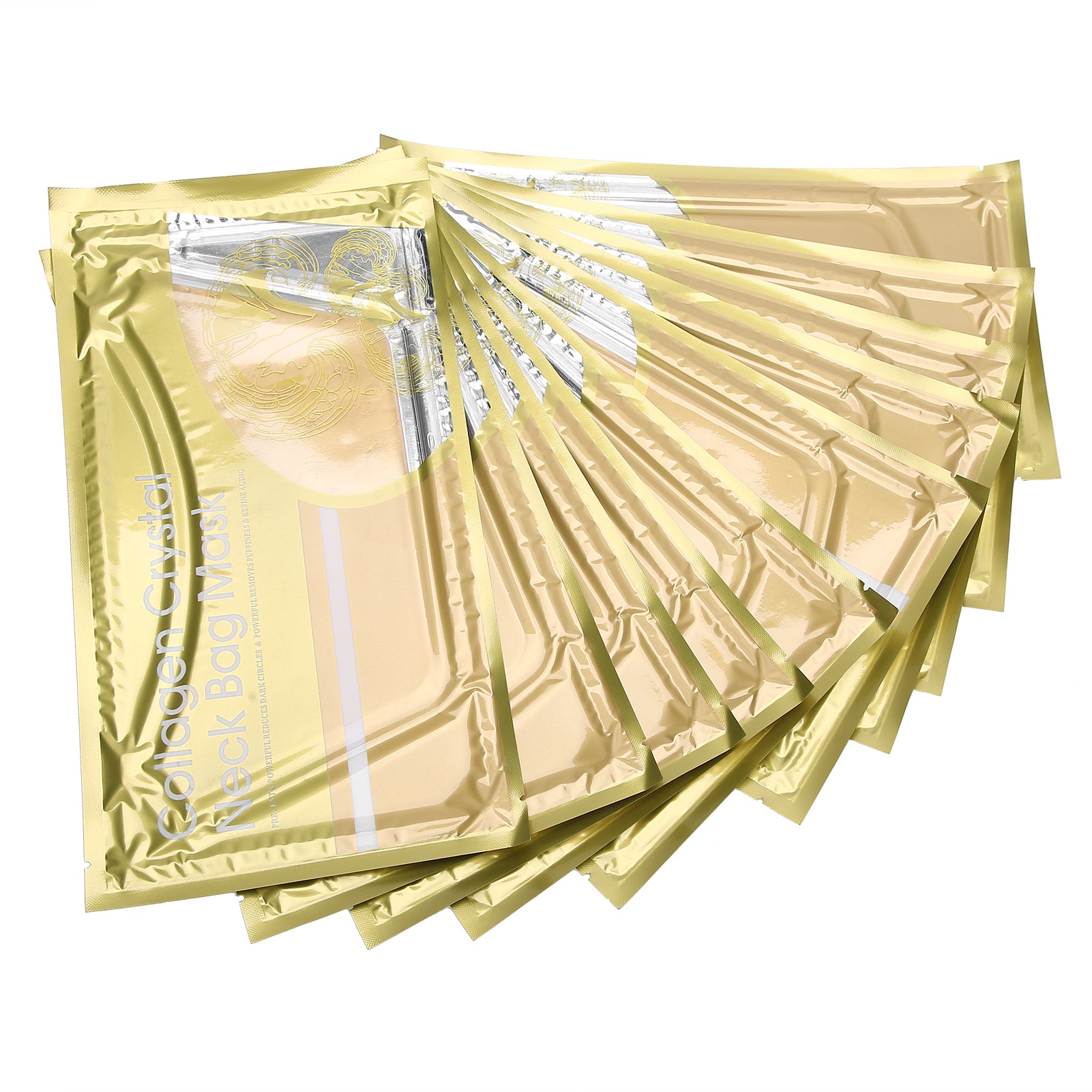 10pcs/Set Collagen Neck Mask Anti Wrinkle Nourishing Brightening Neck Skin Firming Mask