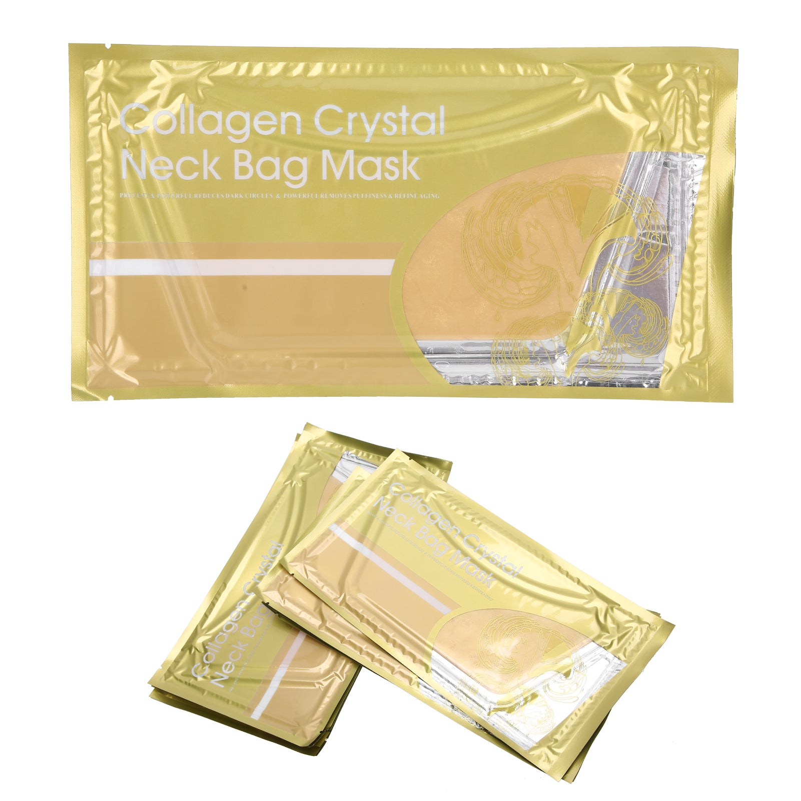 10pcs/Set Collagen Neck Mask Anti Wrinkle Nourishing Brightening Neck Skin Firming Mask