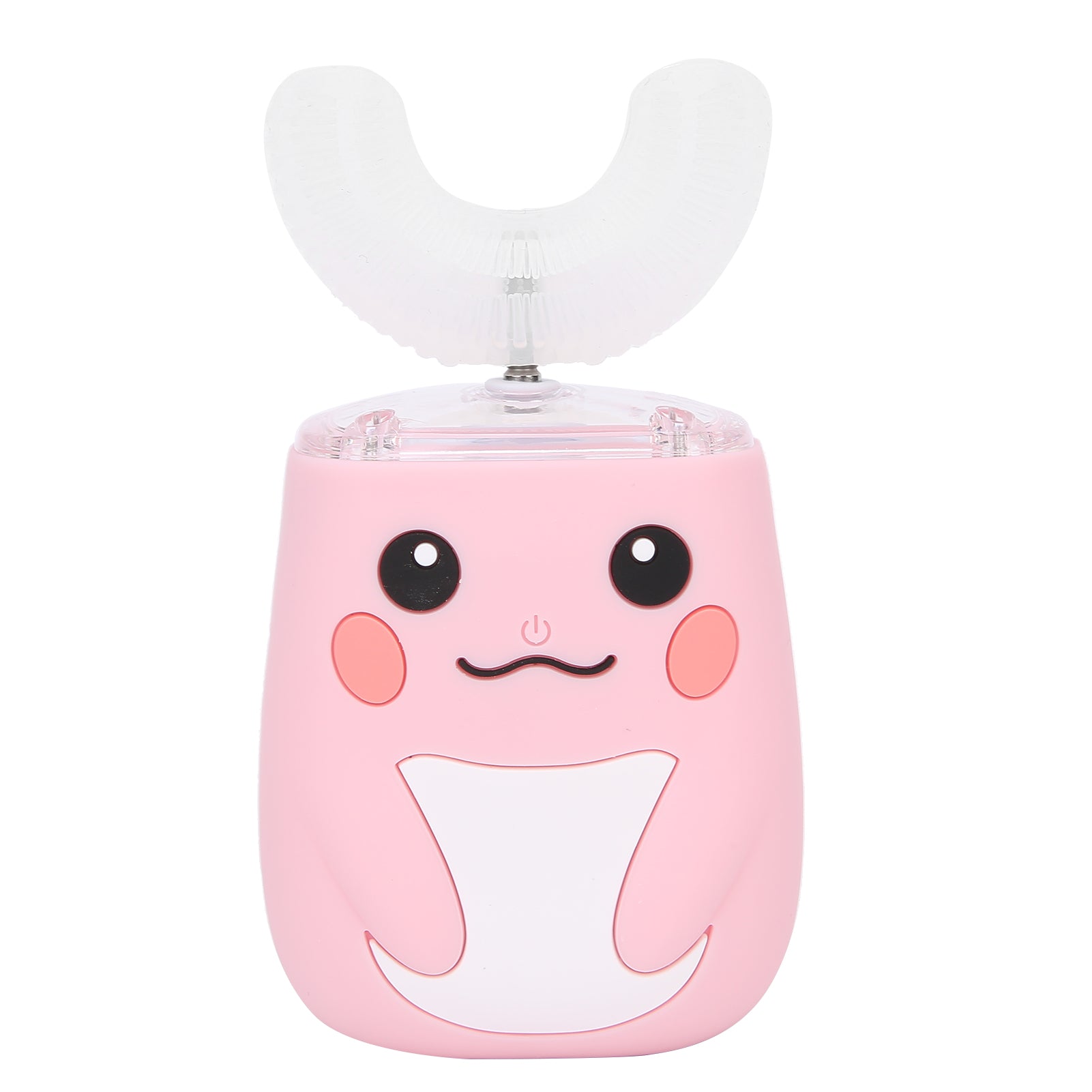 Children Electric Toothbrush Teeth Cleaning Massage UShape Waterproof Automatic Toothbrush(Pink )