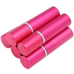 Aluminum Refillable Perfume Spray Bottle Portable Empty Perfume Atomizer 10ml x 5pcsRose Red