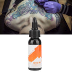 Professional Tattoo Ink Long Lasting Fast Coloring Tattoo Pigment (Orange Label) 29.6ml(Black )