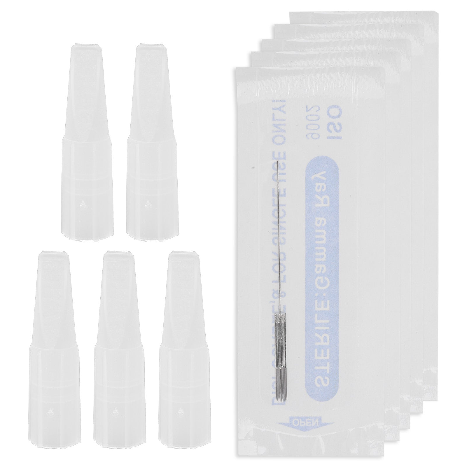 5pcs Makeup Eyebrow Tattoo Needle Portable Microblading U9 Needle Microblading AccessoryU9 Needle with Small Needle Cap