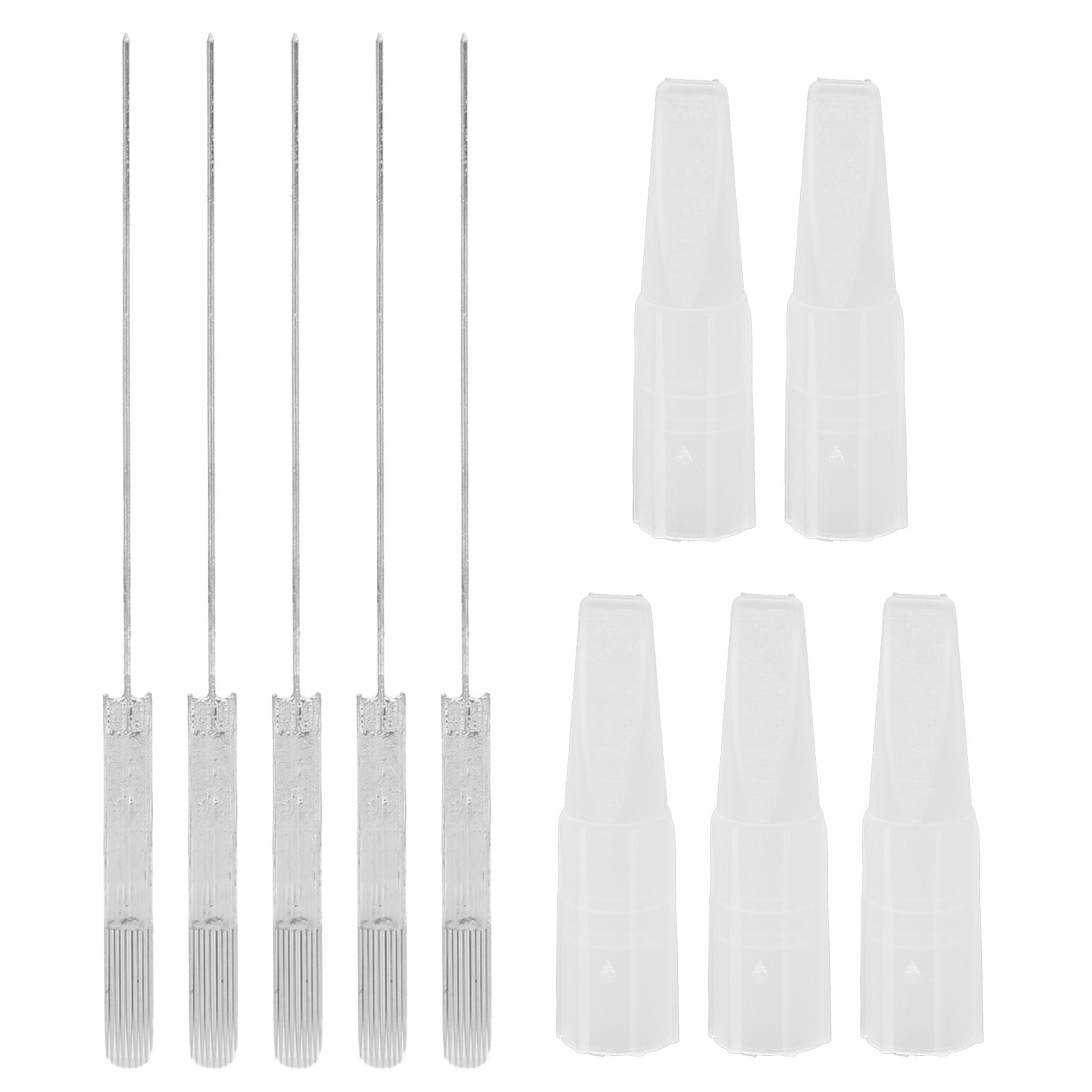 5pcs Makeup Eyebrow Tattoo Needle Portable Microblading U9 Needle Microblading AccessoryU9 Needle with Small Needle Cap