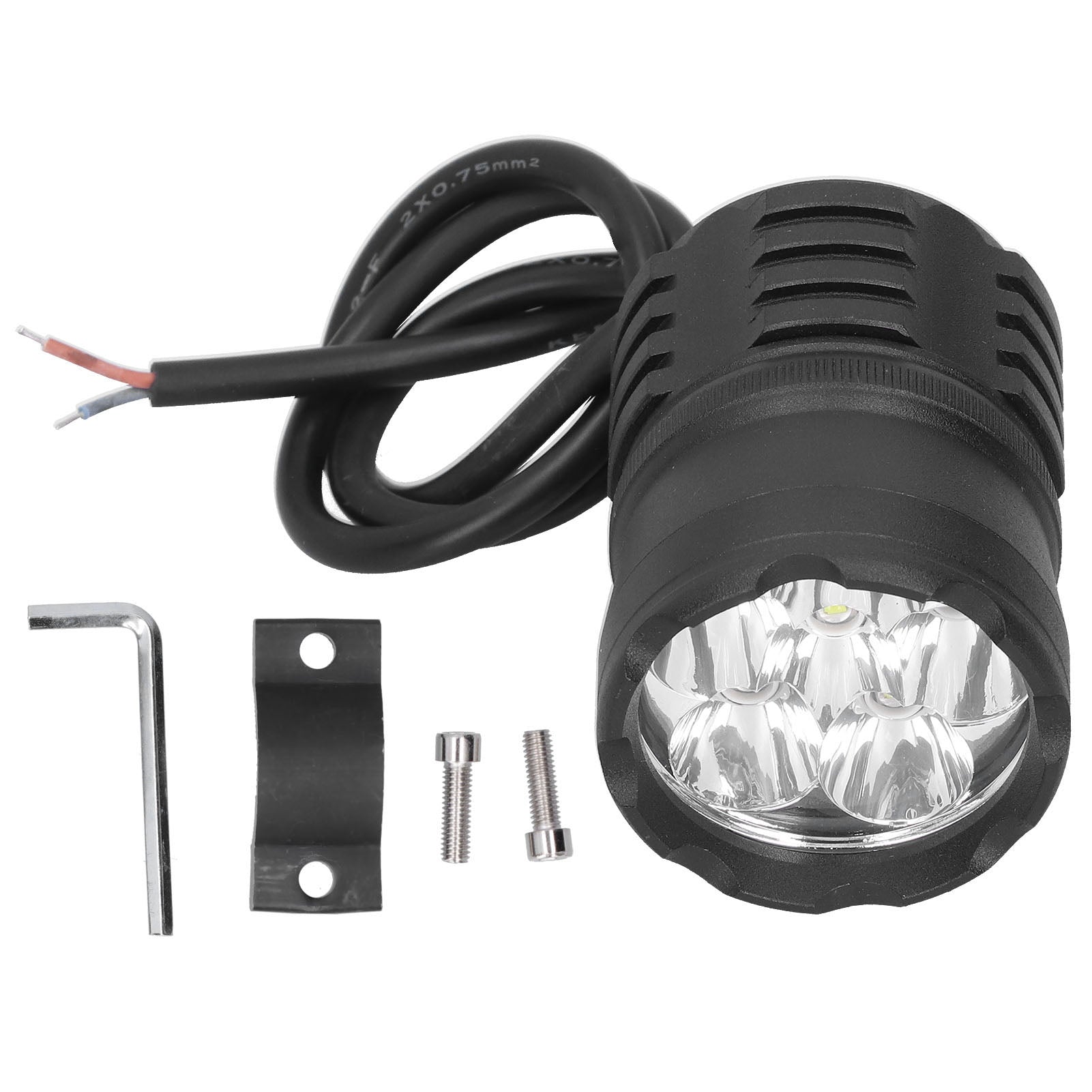 100W Motorcycle Boat Spot Light 6 LED 6000K White Working Lamp Fog Lamp IP65 Waterproof Universal