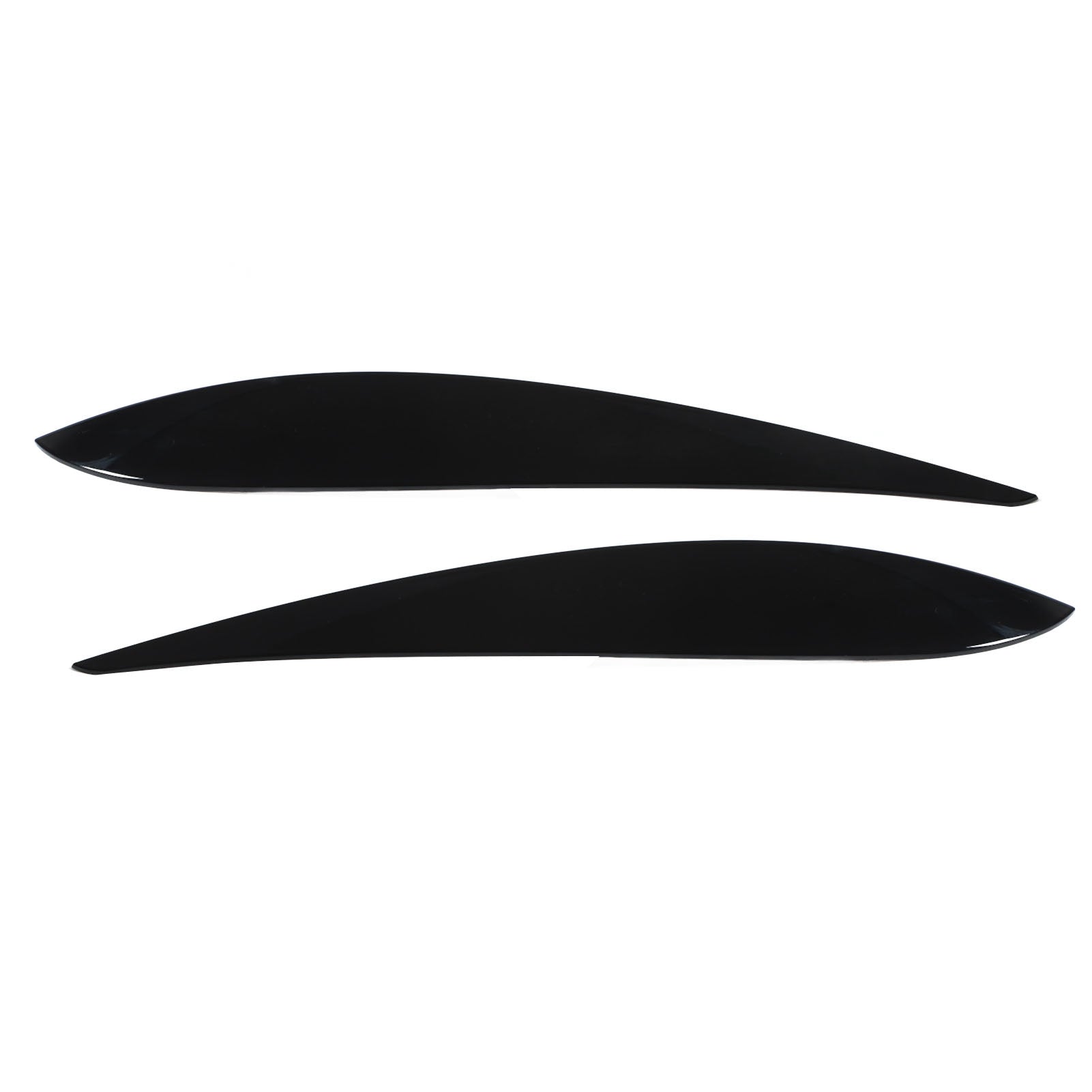 2Pcs Front Headlight Eyebrow Eye Lid Cover Trim Glossy Black for MK4 9N3 All Model 2005‑2009