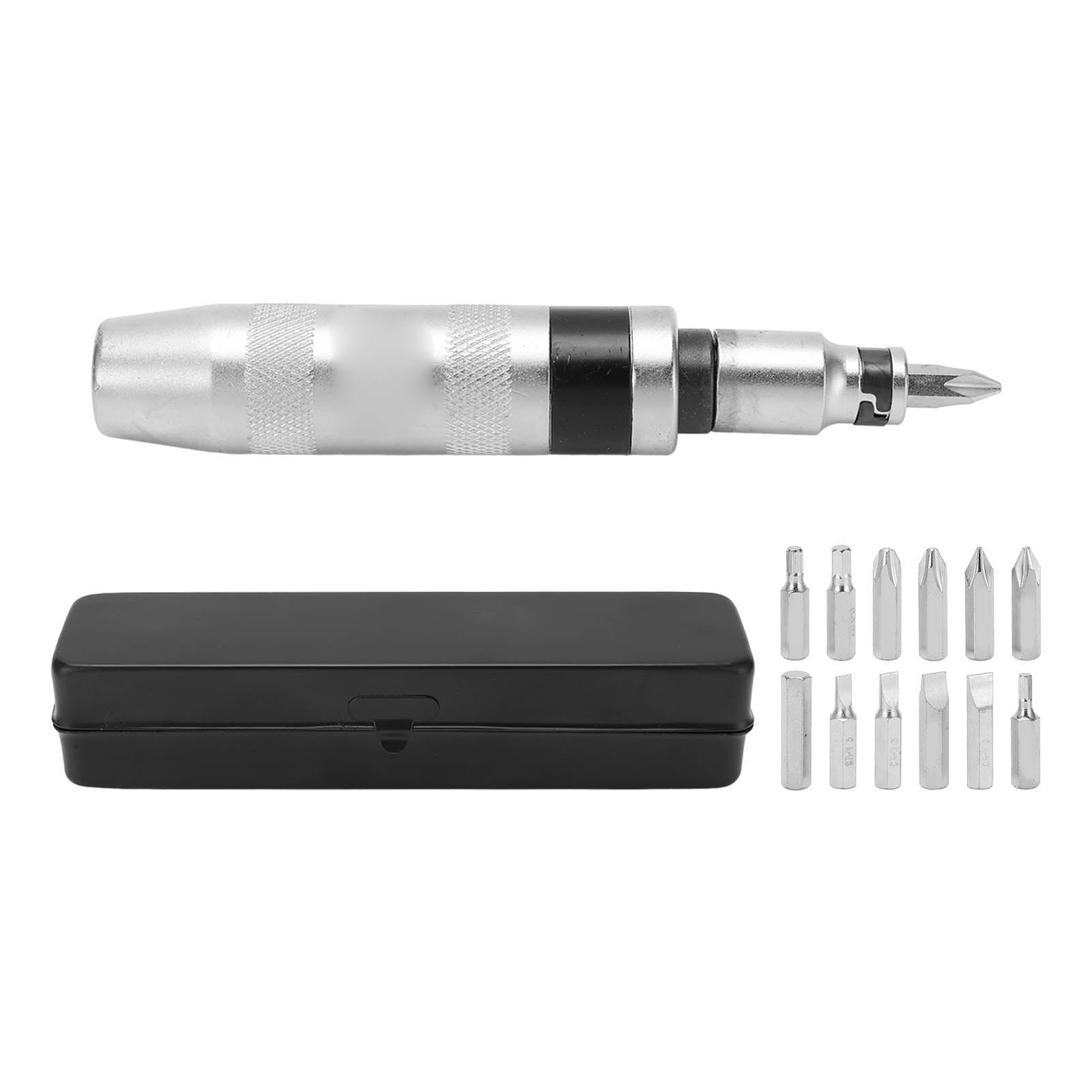 13pcs Impact Driver Set Carbon Steel 12Bits Universal Reliable Durable for Motorcycle ATV Scooter