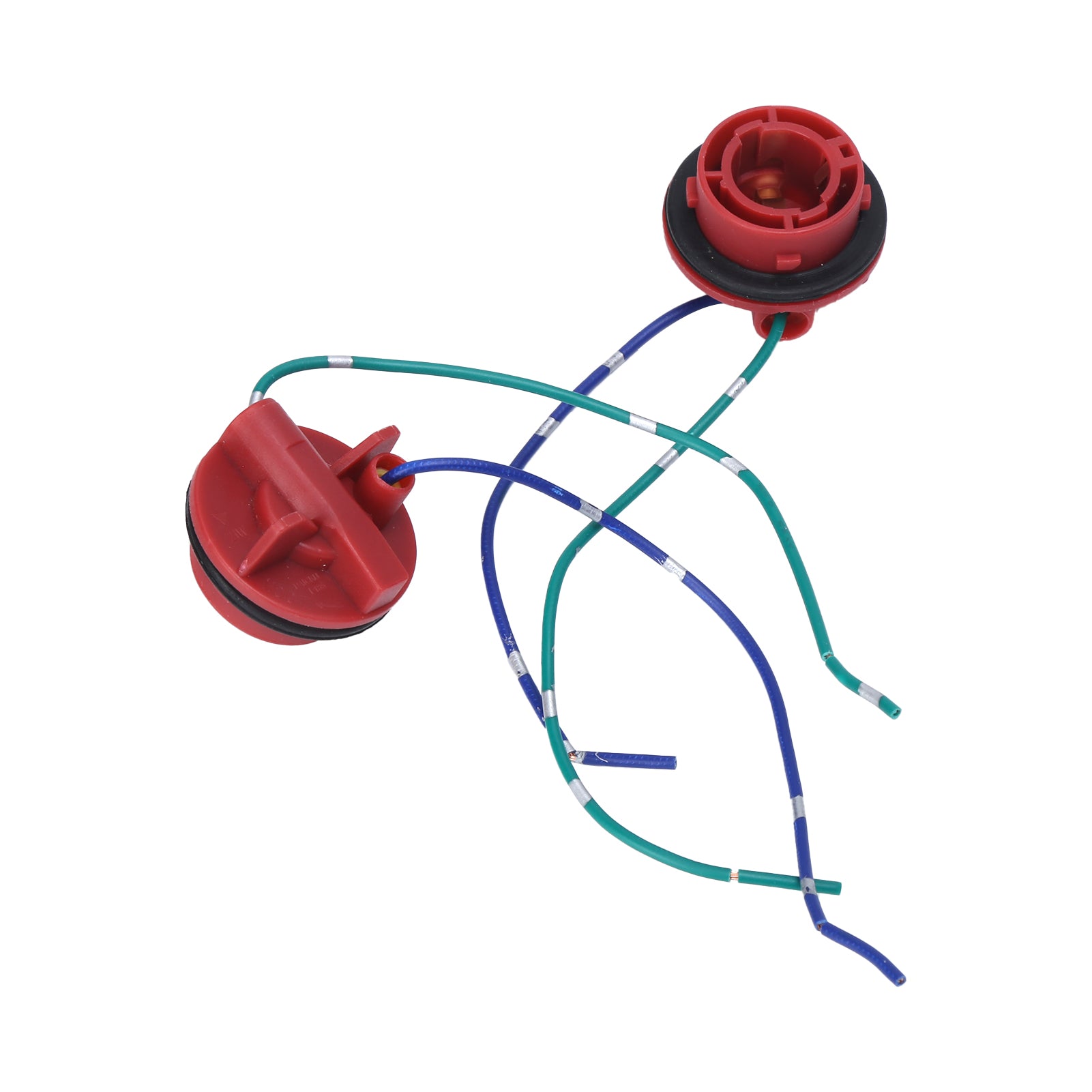 2pcs 1156 12V LED Bulb Adapter Wiring Harness Socket for Turn Signal Tail Lights DRL Lamps