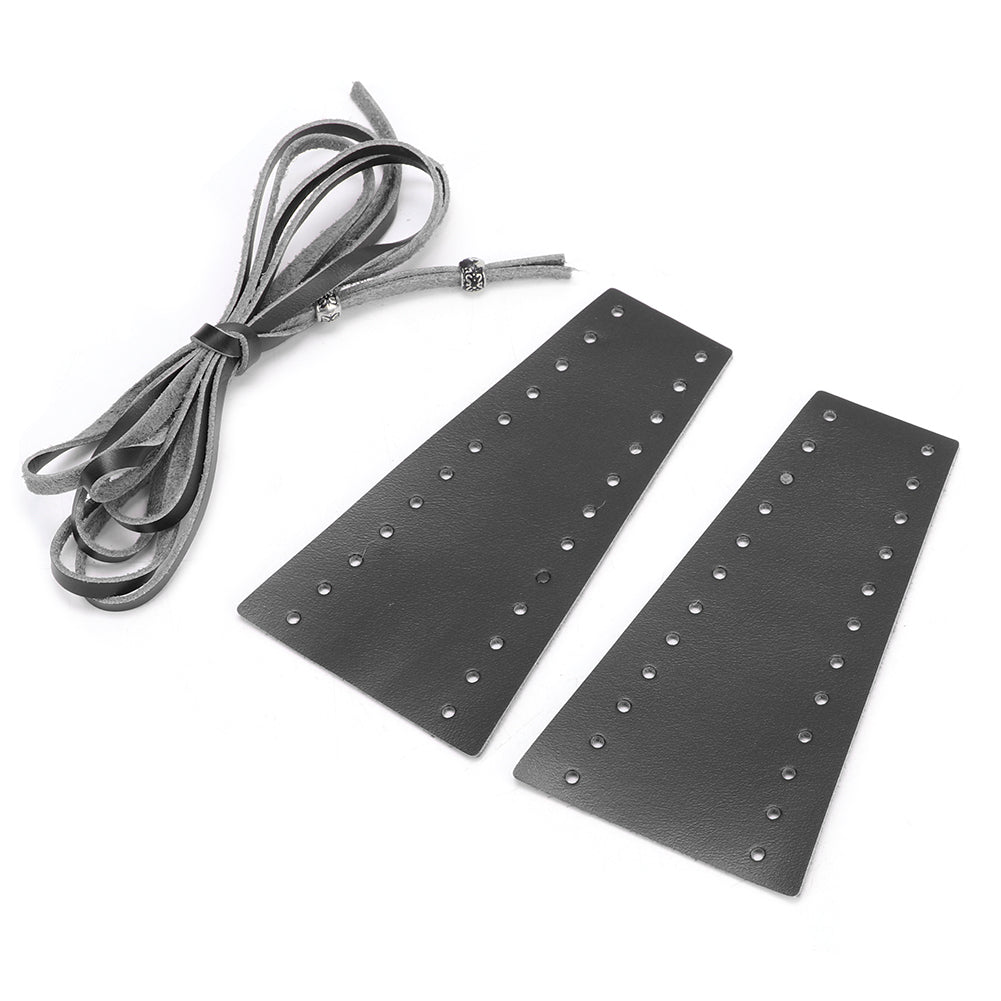 2pcs Motorcycle Lever Brake Clutch Cover Microfiber Leather 15-18MM/0.59-0.71inBlack