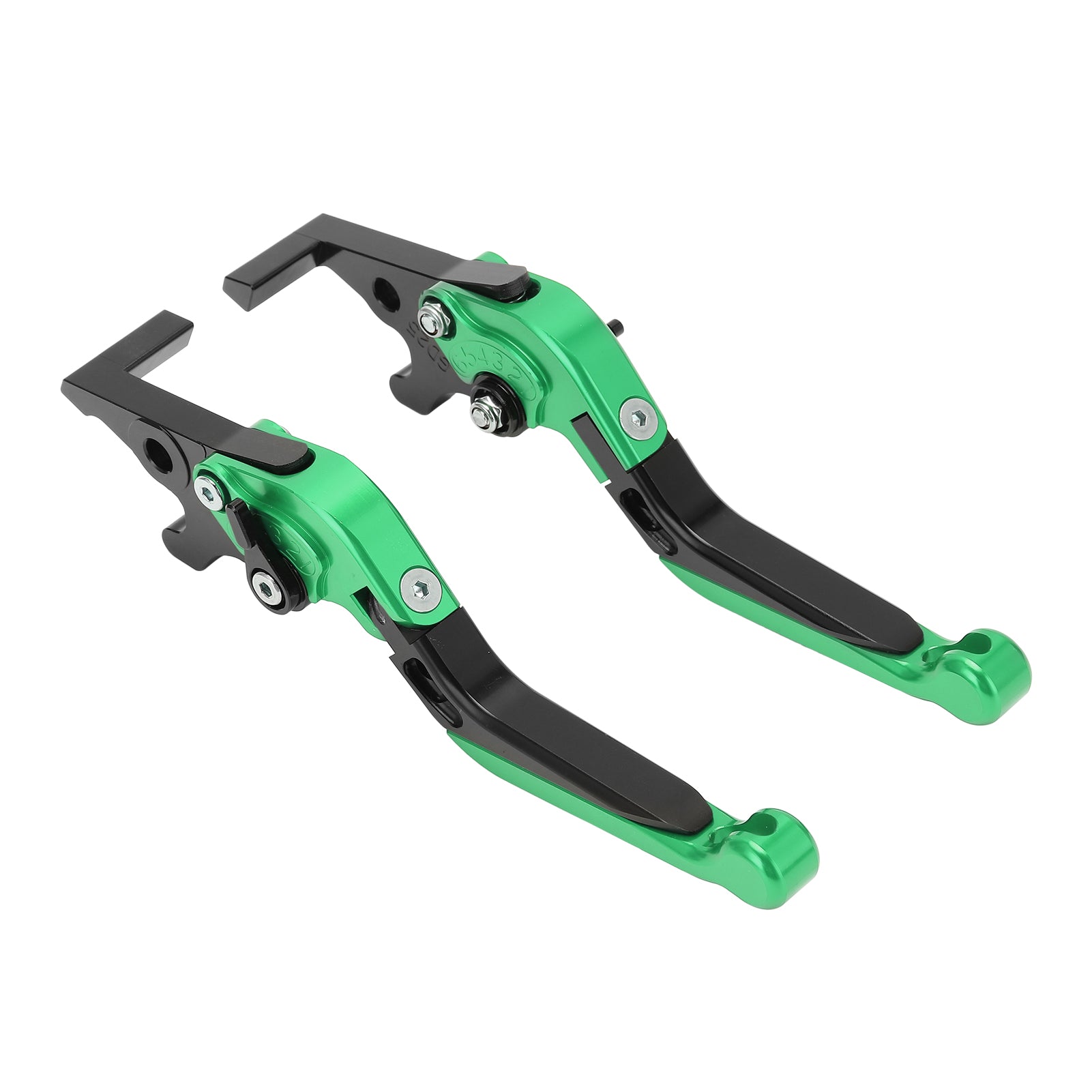 Pair Motorcycle Brake Clutch Levers Extendable Replacement for YAMAHA XMAX 250 XMAX300 XMAX400Green