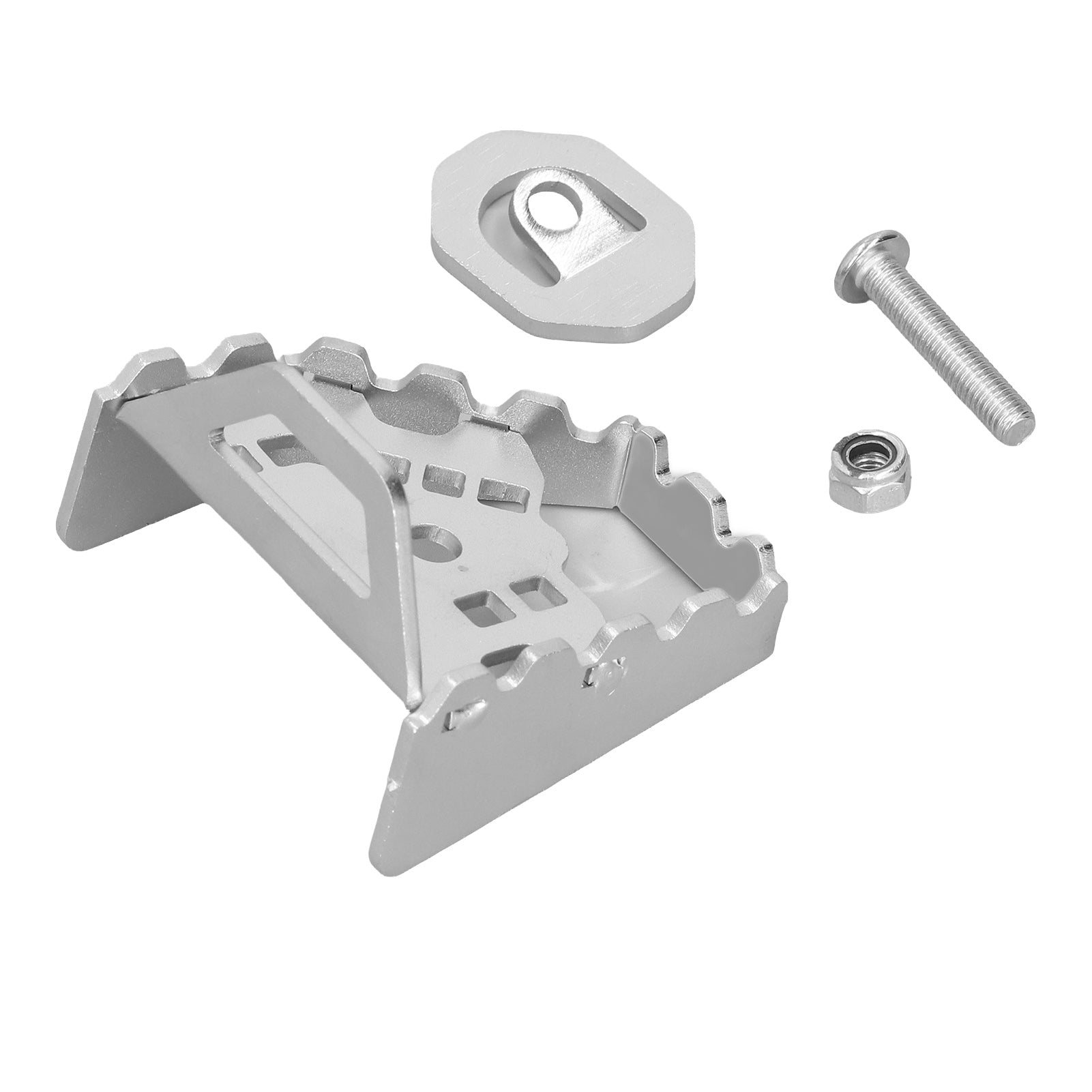 Foot Brake Lever Pedal Extension Motorcycle Refitting Replacement for CRF1000L Africa Twin 14‑19Silver