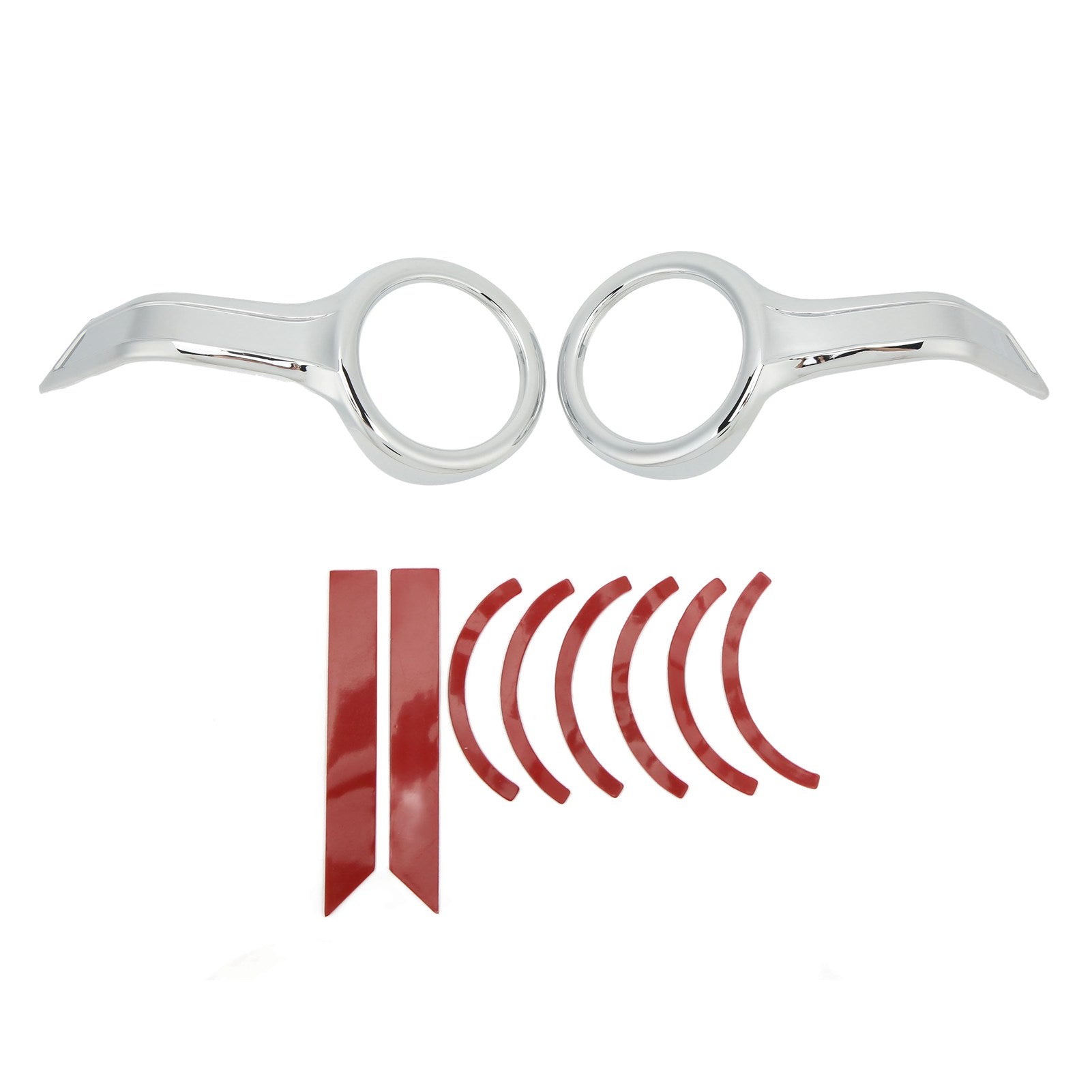 1 Pair Fog Lights Decorative Cover Bezel Trim Sticker Ring for Gold Wing GL 1800 GL 1800 DCT Tour