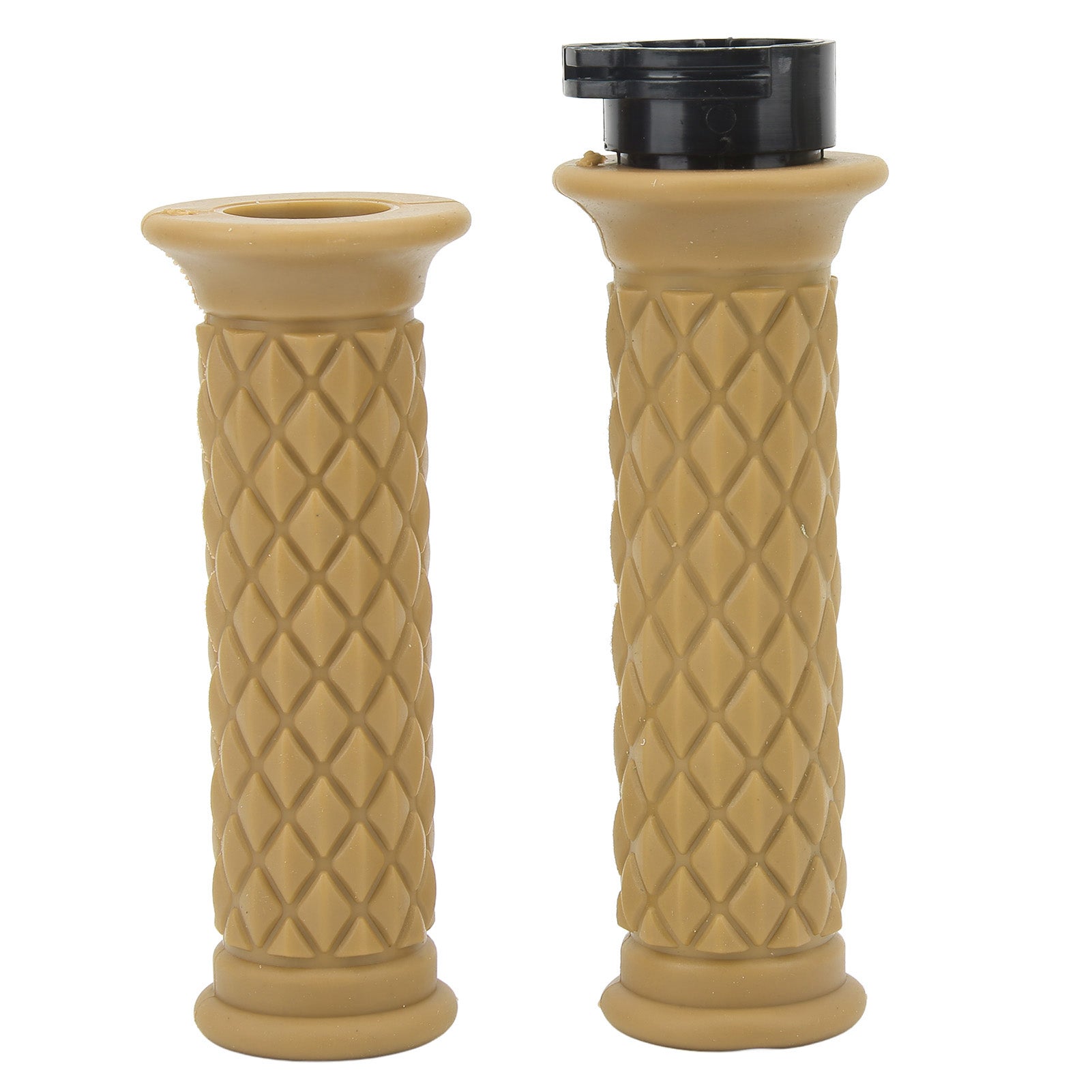 1 Pair Motorcycle Handle Grip 25mm Left Right Universal Throttle Handle Replacement for CBR600RR CBR1000RR Yellow