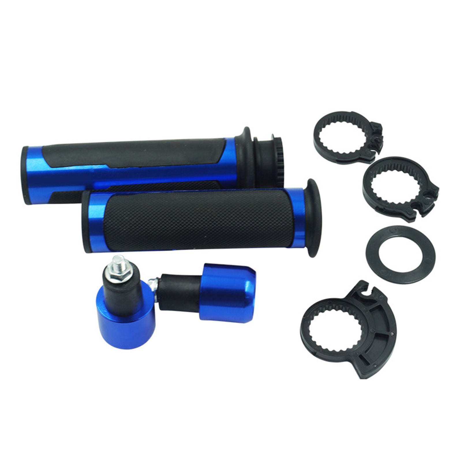 Motorcycle Throttle Handlebars Aluminum Alloy Rubber Anti Slip Comfortable Universal Hand Grips