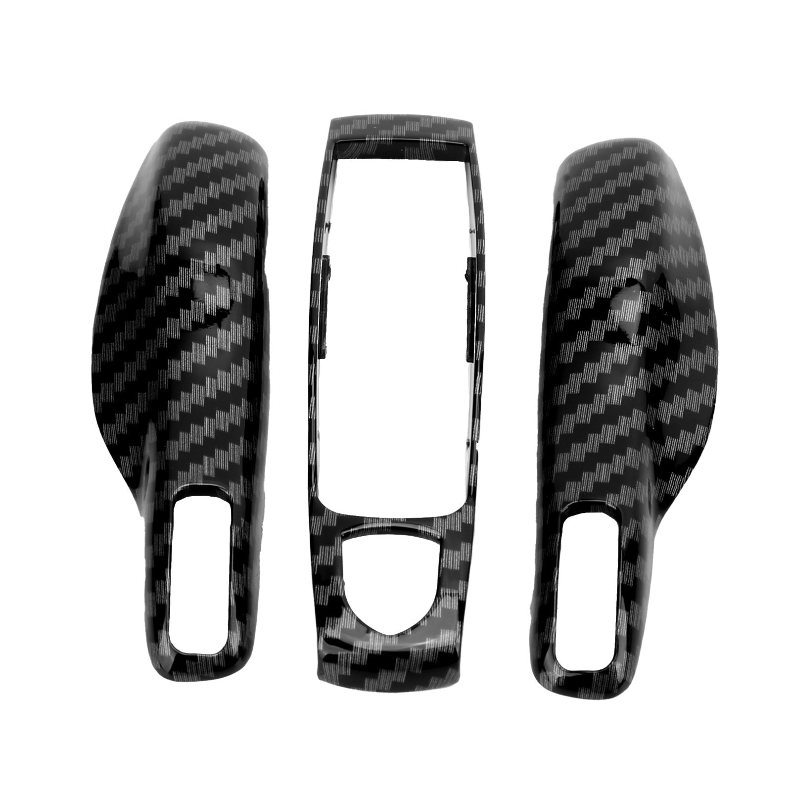 Keyfob Housing Cover Carbon Fiber Color Shell Fit for Cayenne 2011‑2015 (92A)/Panamera 2011‑2015 (970)