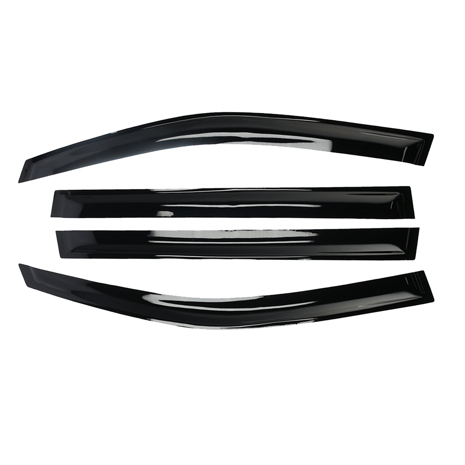 4pcs Car Window Visor Wind Door Guard Shade Deflectors for Highlander 2015-2019