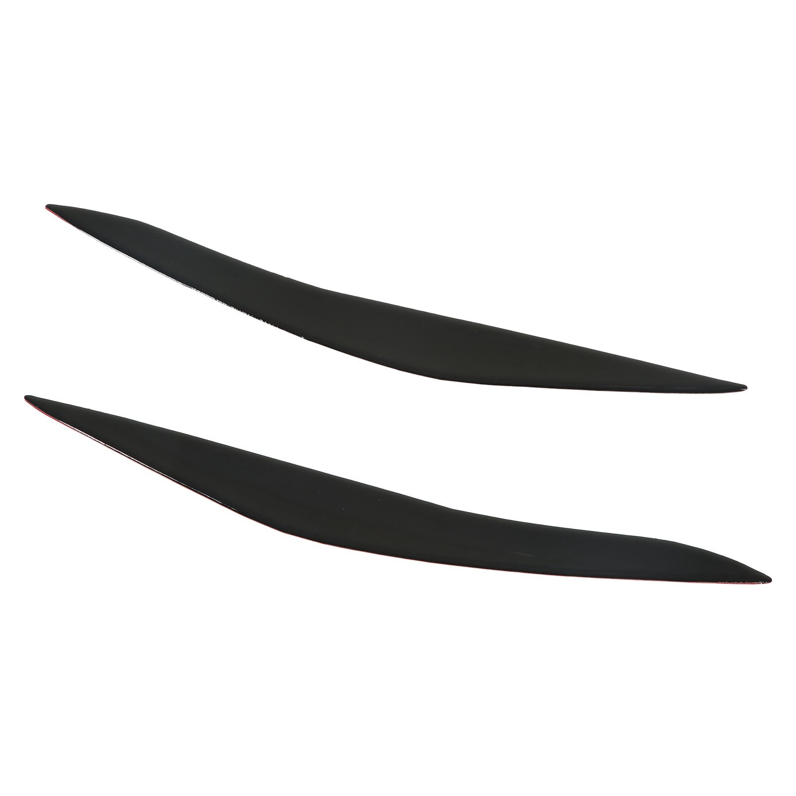 1 Pair Headlight Eyebrow Cover Black Headlight Eyelid Trim Replacement for 5 Series F10 2010‑2013