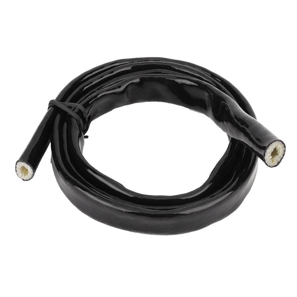 0.2in 3.3feet Long Fire Sleeve Braid Flame Shield Protective Cover Fit for E36 Black