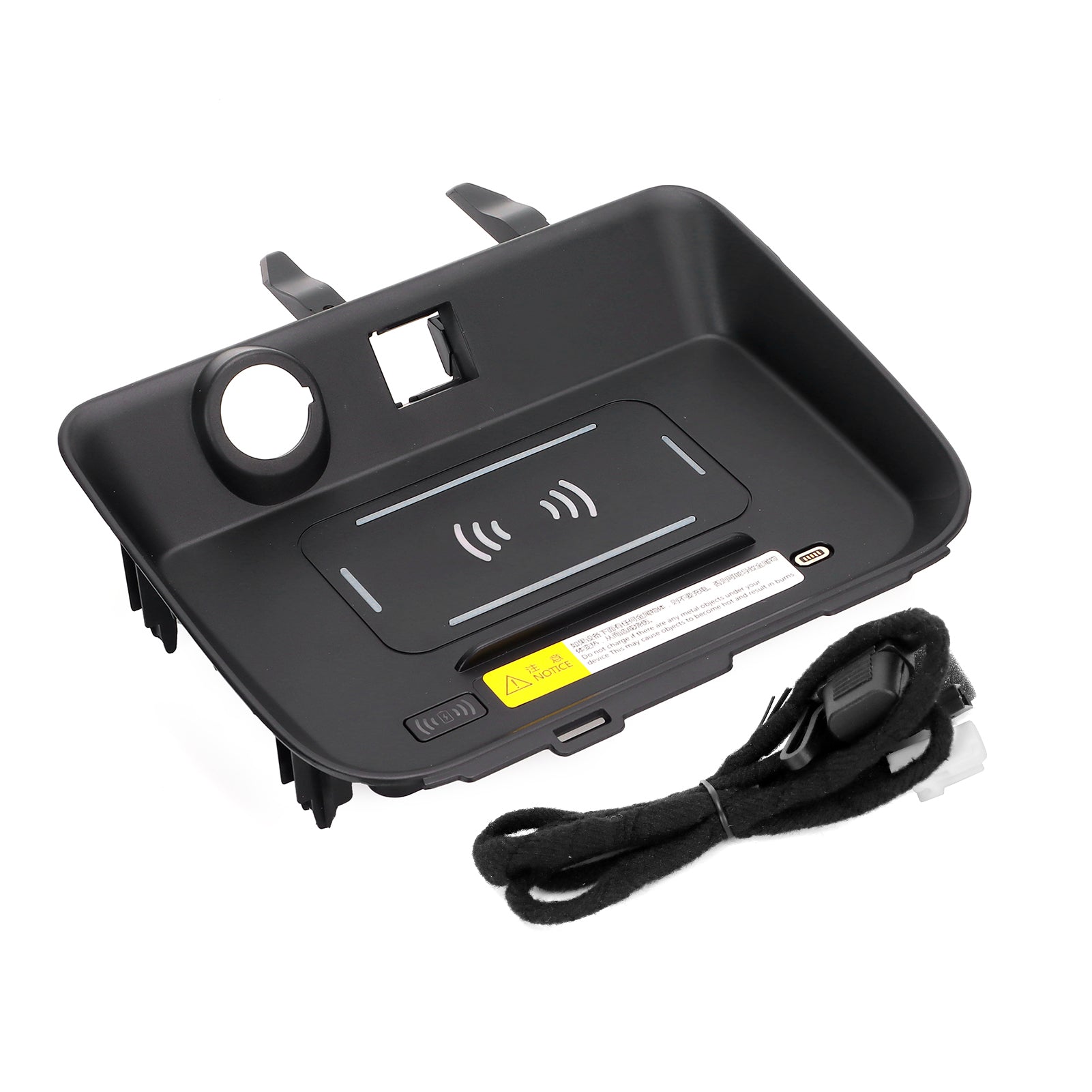 15W Wireless Car Charger 2‑in‑1 Phone Fast Charging Tool Replacement for RAV4 2019‑2021