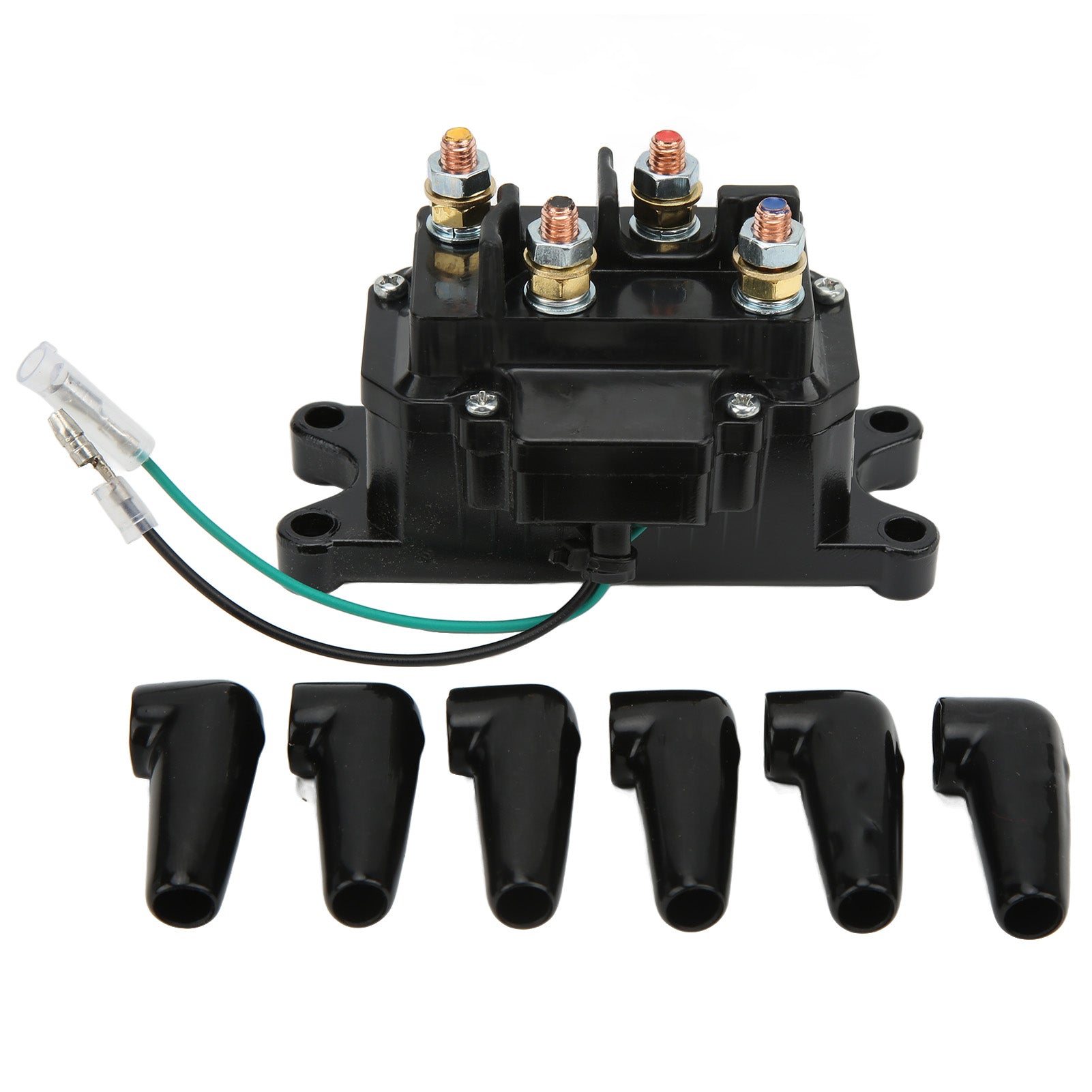 12V 250A Electric Winch Solenoid Relay Contactor for 3500‑4500lbs UTV ATV Pickup Boat Trailer
