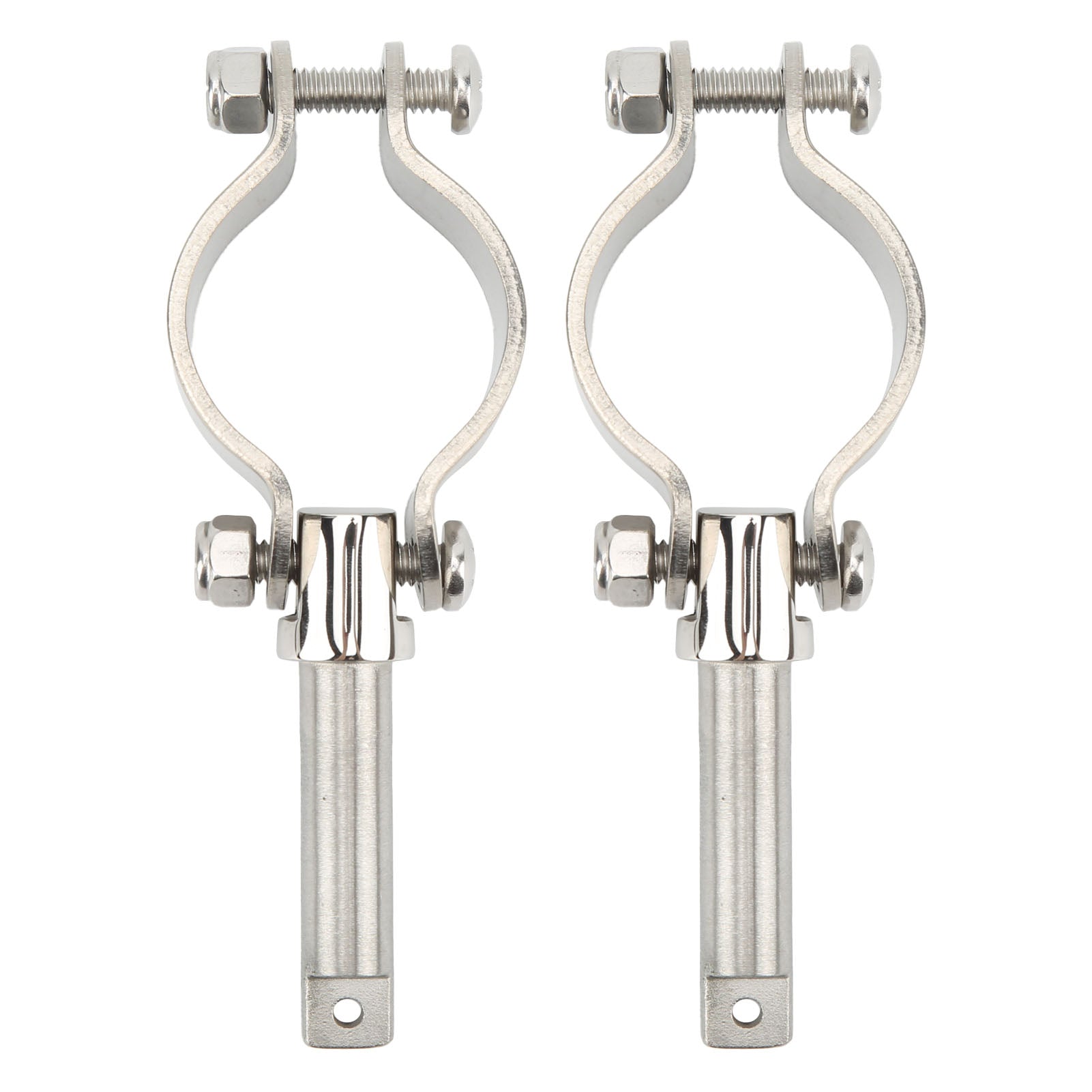 1 Pair Oar Lock Socket Side Mount 1 3/8in to 1 3/4in Inner Diameter Clamp On Row Lock Brackets