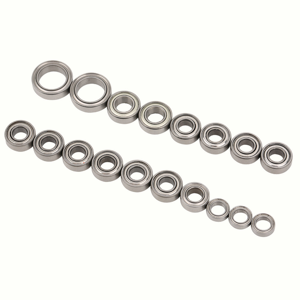 Metal Sealed Bearing Kit Accessory for Tamiya CC01 1/10 RC Car Silver Graysilver gray