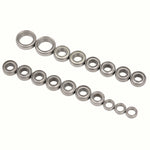 Metal Sealed Bearing Kit Accessory for Tamiya CC01 1/10 RC Car Silver Graysilver gray