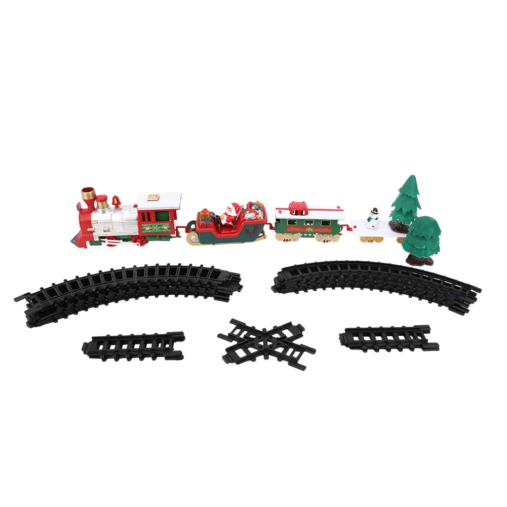 Christmas Style Electric Train Track Puzzle Model DIY Assembled Intelligent Kid Child Toy