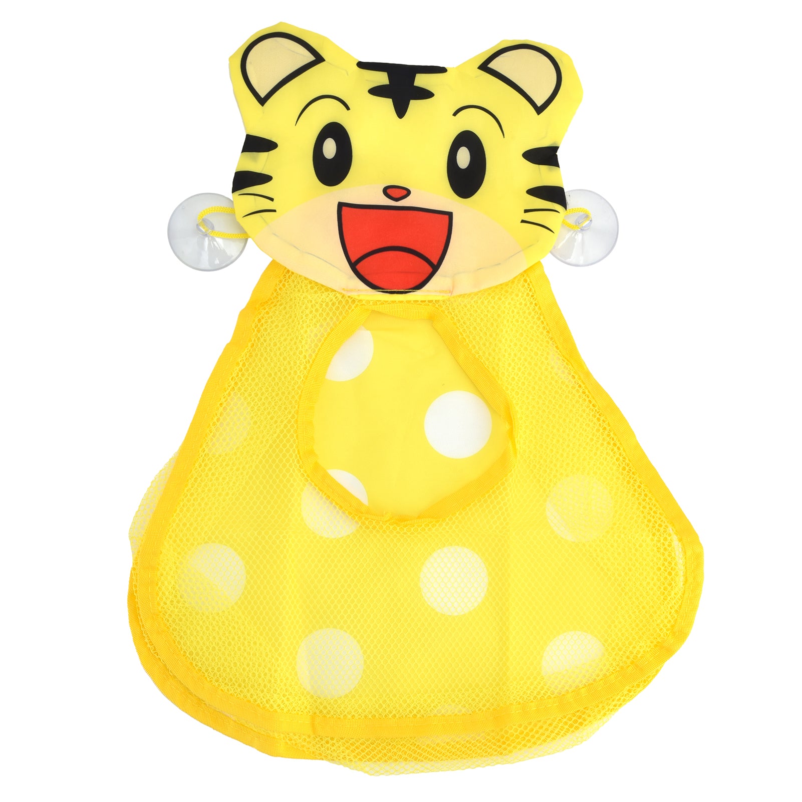 Bath Toy Storage Bag Suction Cup Bathtub Toy Organizer Bag Tiger AntiSlip Hanging Net Bag