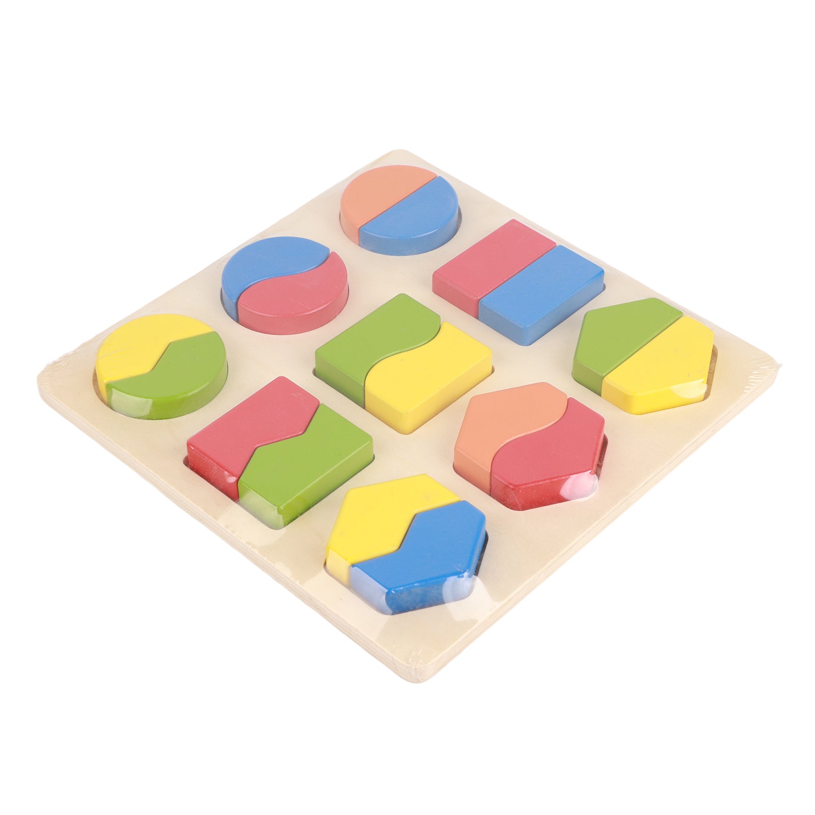 Geometric Shape Matching Baby Children Wood Learning Educational Preschool Toy
