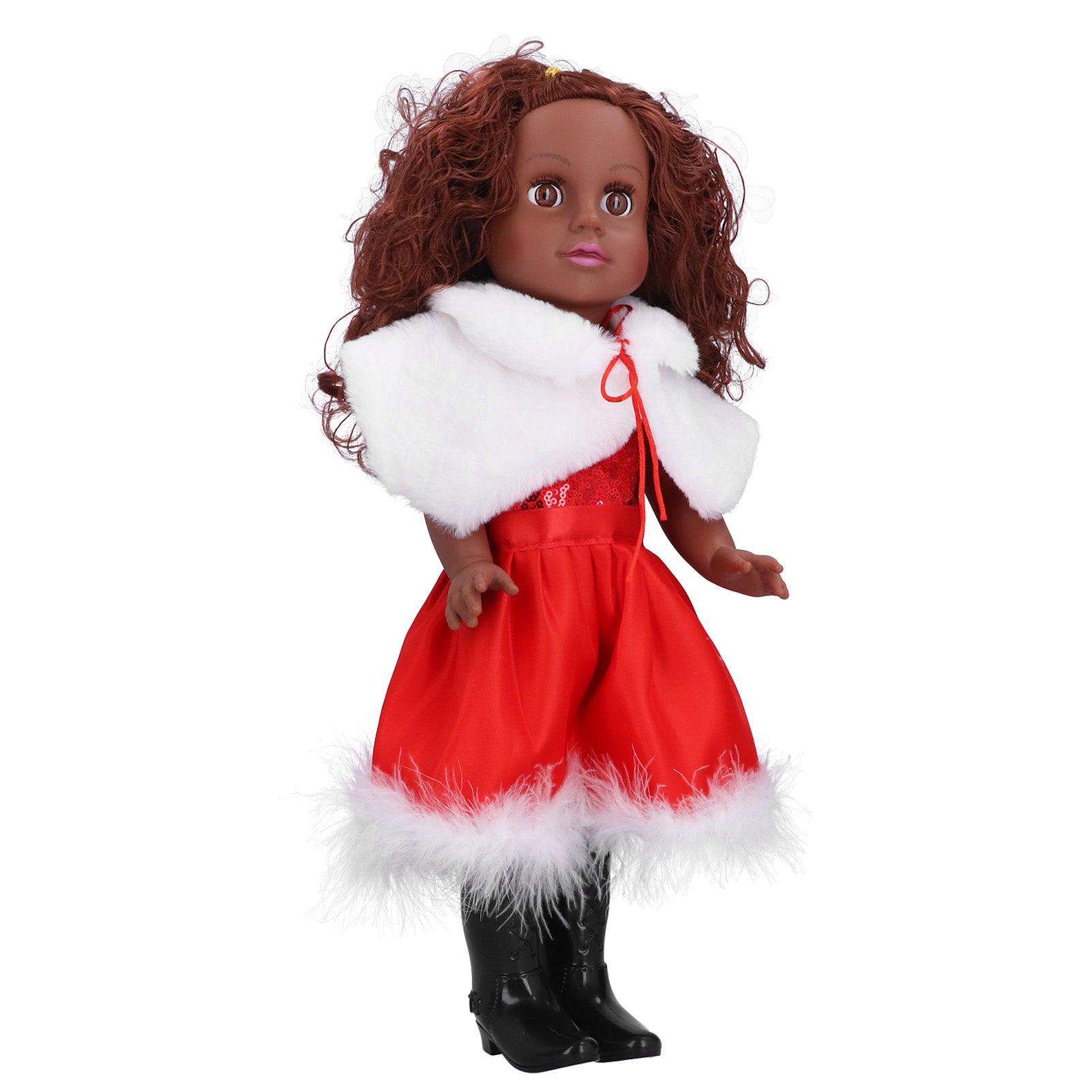 19inch Christmas Doll Set Cute Curly Hair Baby Toy Christmas Dolls for Children KidQ18-522