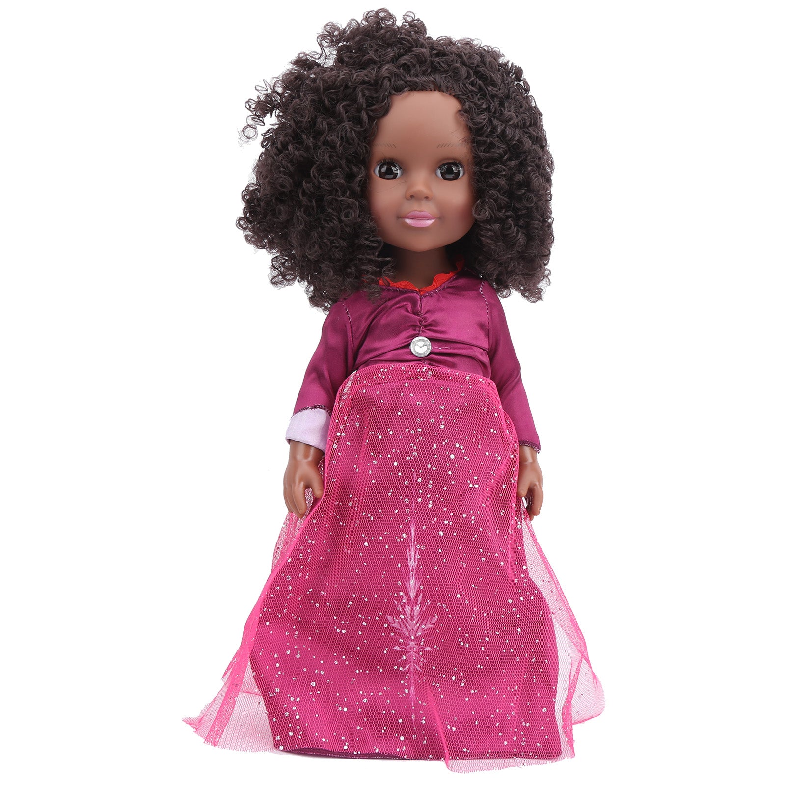 35cm Reborn Baby Doll Black Skin Girl Explosion Head Realistic Rebirth Baby Doll