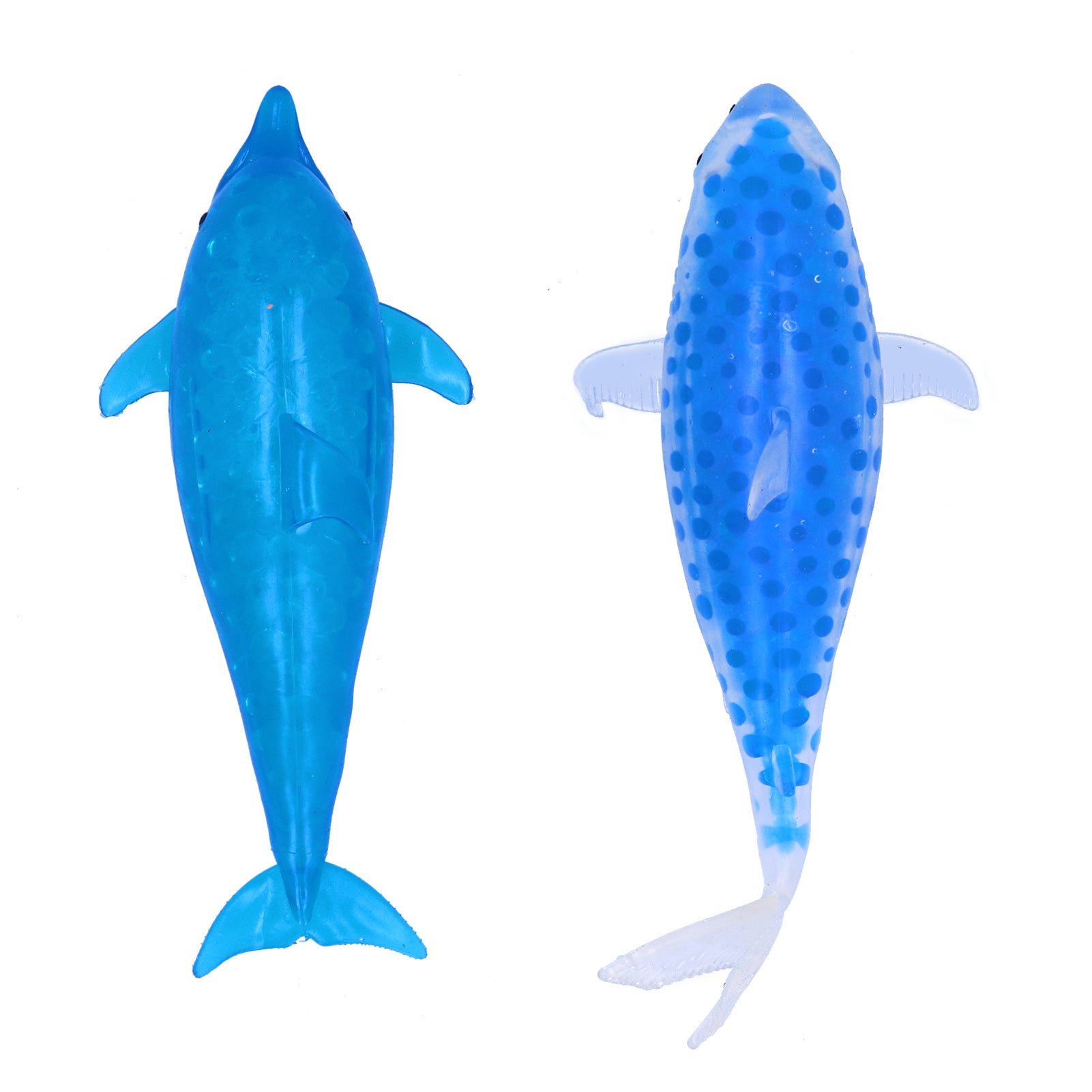 2pcs TPR Marine Animal Shaped Stress Relief Ball Toy Squeezing Ball with Water Beads