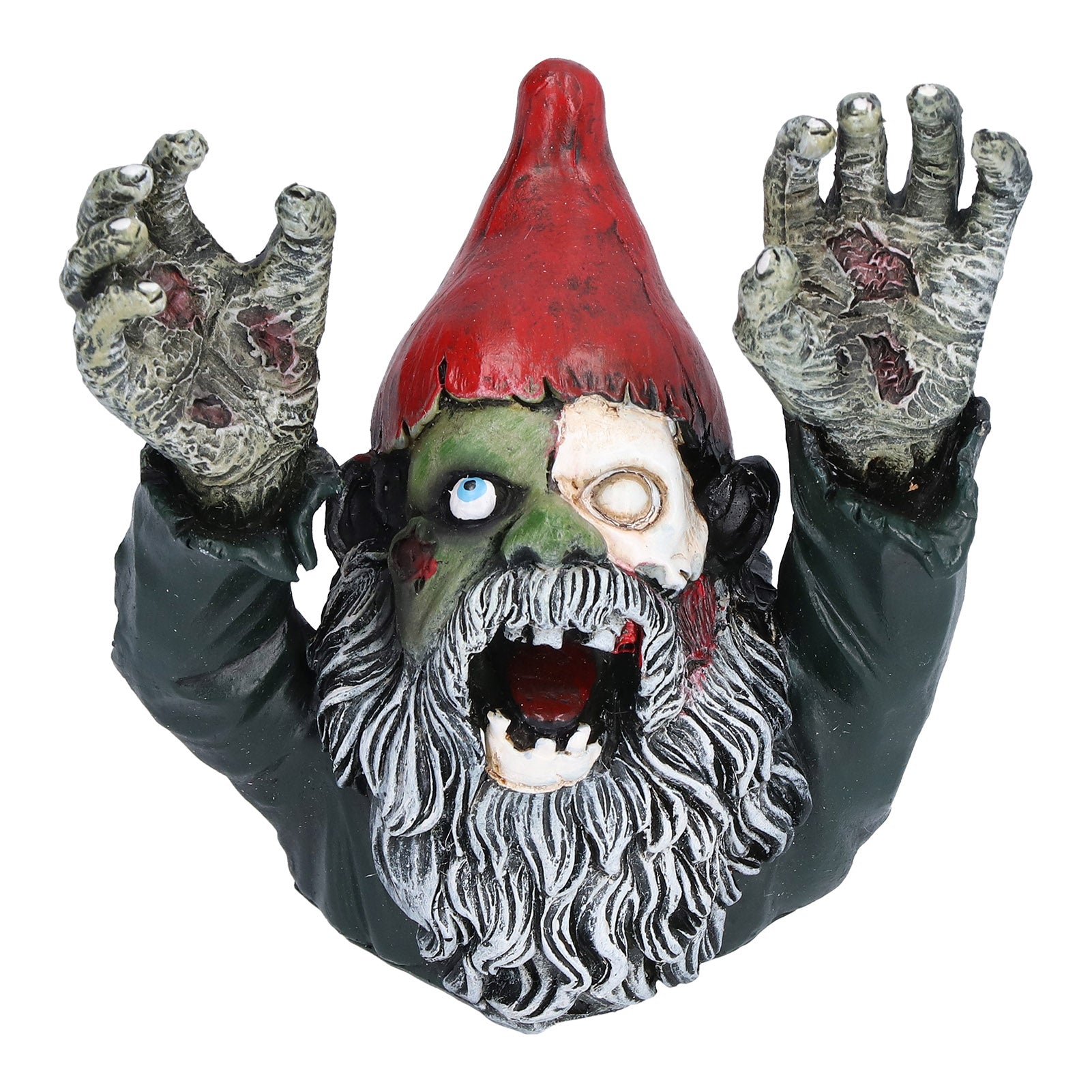 Zombie Dwarf Garden Statue Sculpture Evil Scary Outdoor Halloween Decoration Ornament