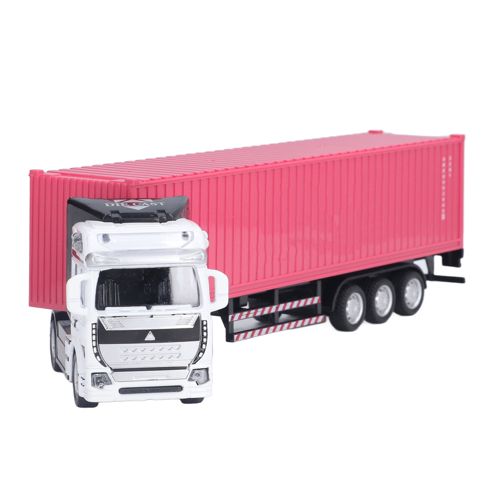 Container Truck Model 1:48 Vivid Exquisite Beautiful Decorative Toy Ornament for Above 3 Years OldPink