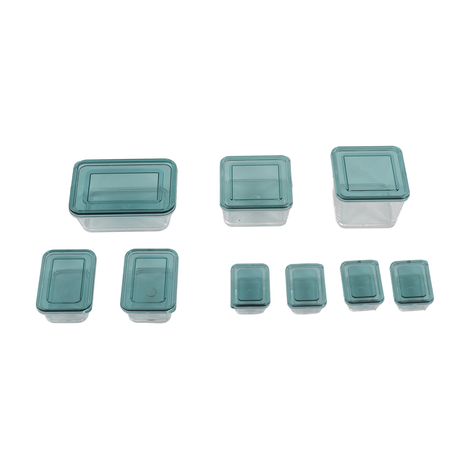 9 Pcs Doll House Fresh Keeping Box 1:6 1:12 Doll House Food Preservation Fruit Container Box Dining Table Decoration Set Green